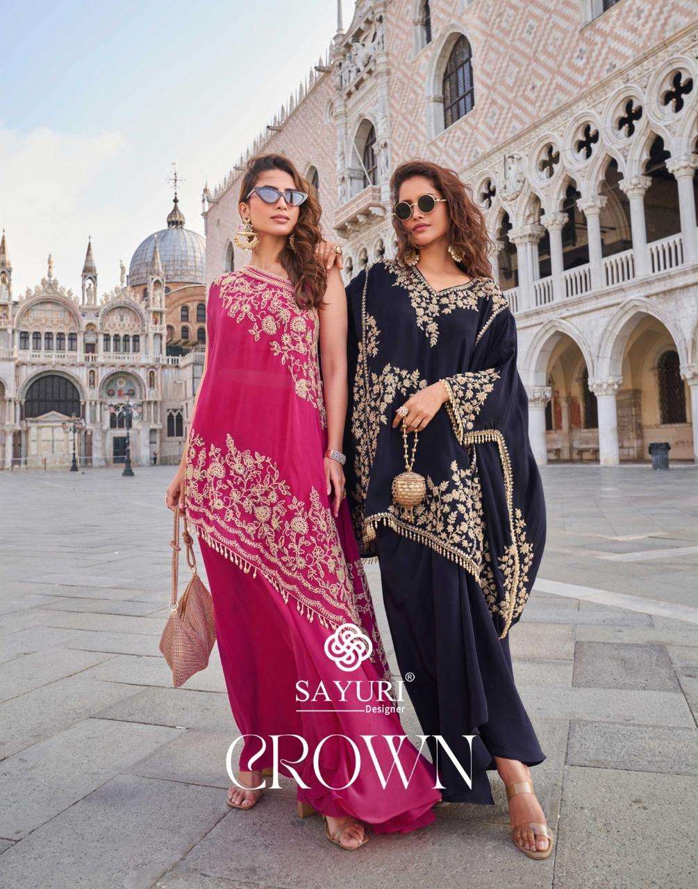 CROWN by SAYURI DESIGNER suit collection manufacturer Surat 