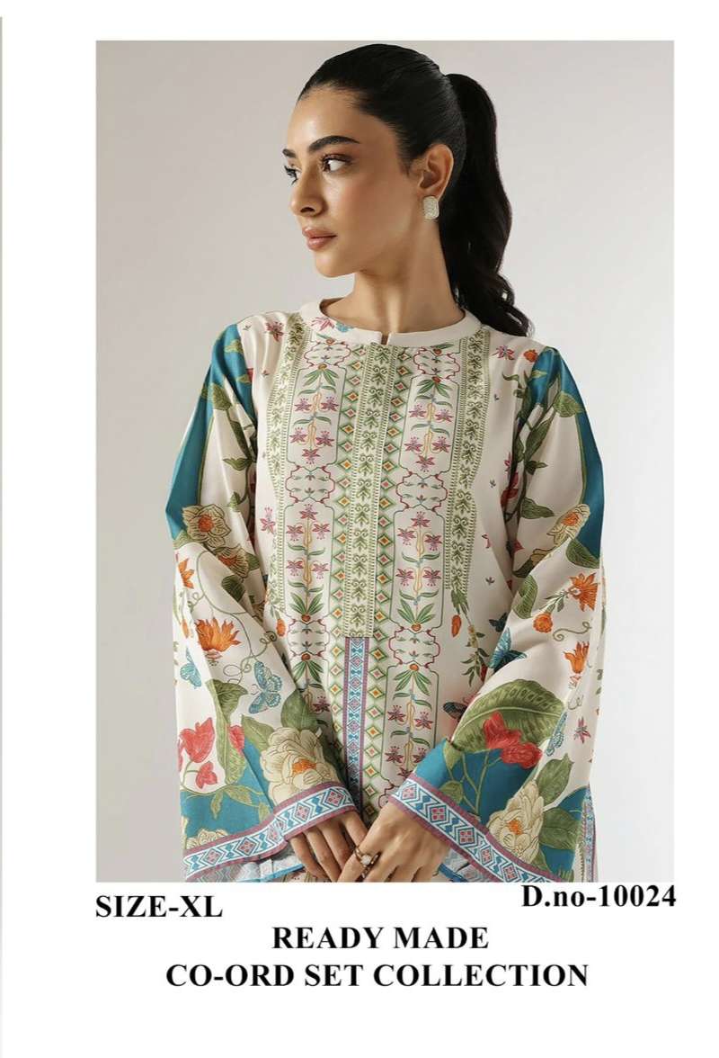 D NO 10024 by AASHA READY MADE CO ORD SET COLLECTION manufacturer Surat 