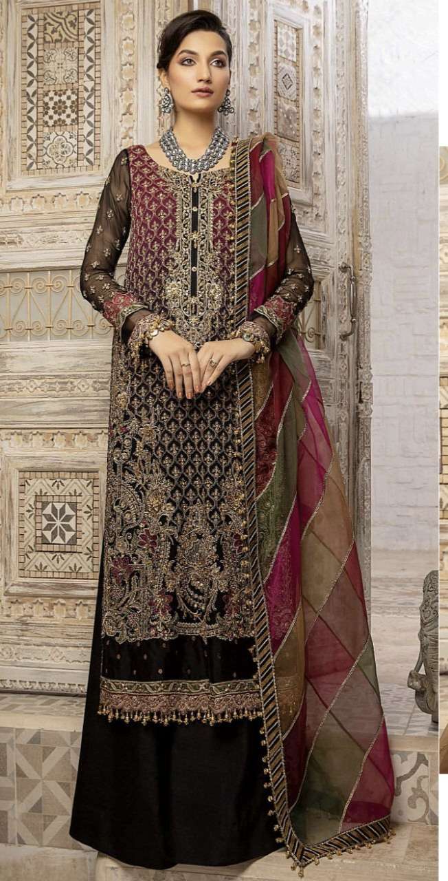 D NO S 92 by SERINE FOX GEORGETTE suit collection manufacturer Surat 