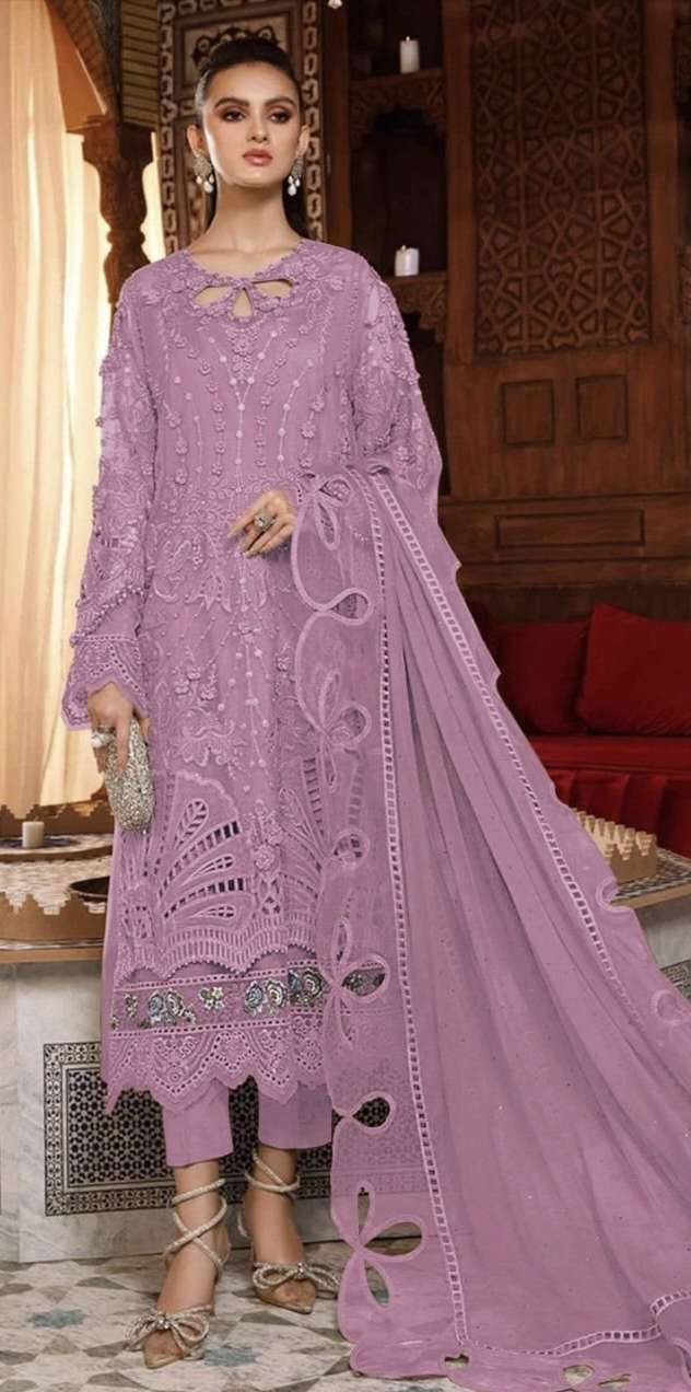 D NO S 97 O TO R by SERINE FOX GEORGETTE suit collection manufacturer Surat 