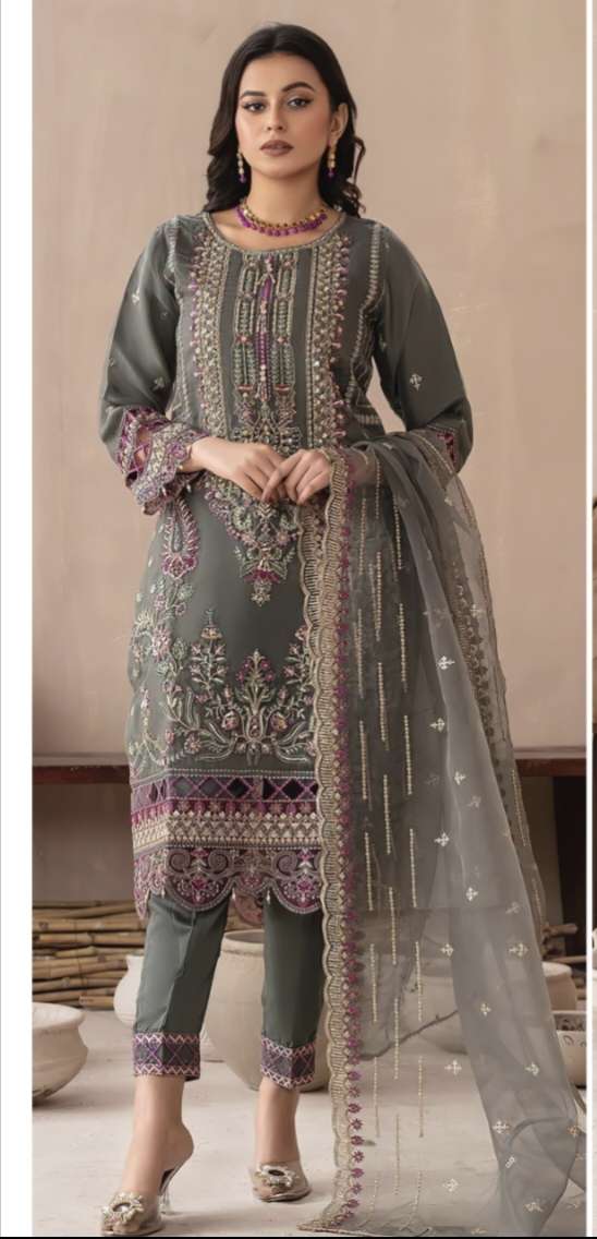 DNO 6015 6016 6017 by Alk GEORGETTE suit collection manufacturer Surat 