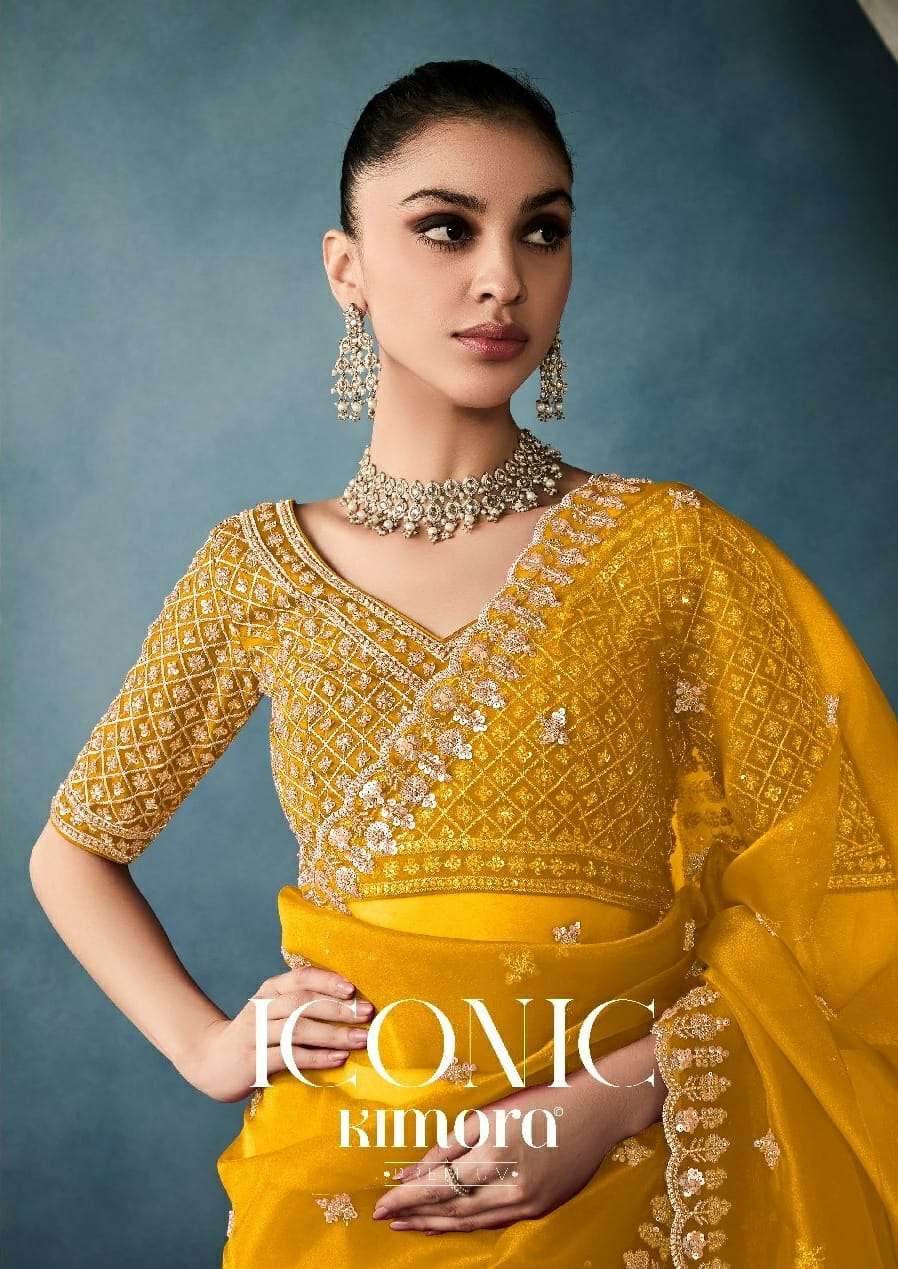 Iconic KS 5421 by Kimora saree collection manufacturer Surat 