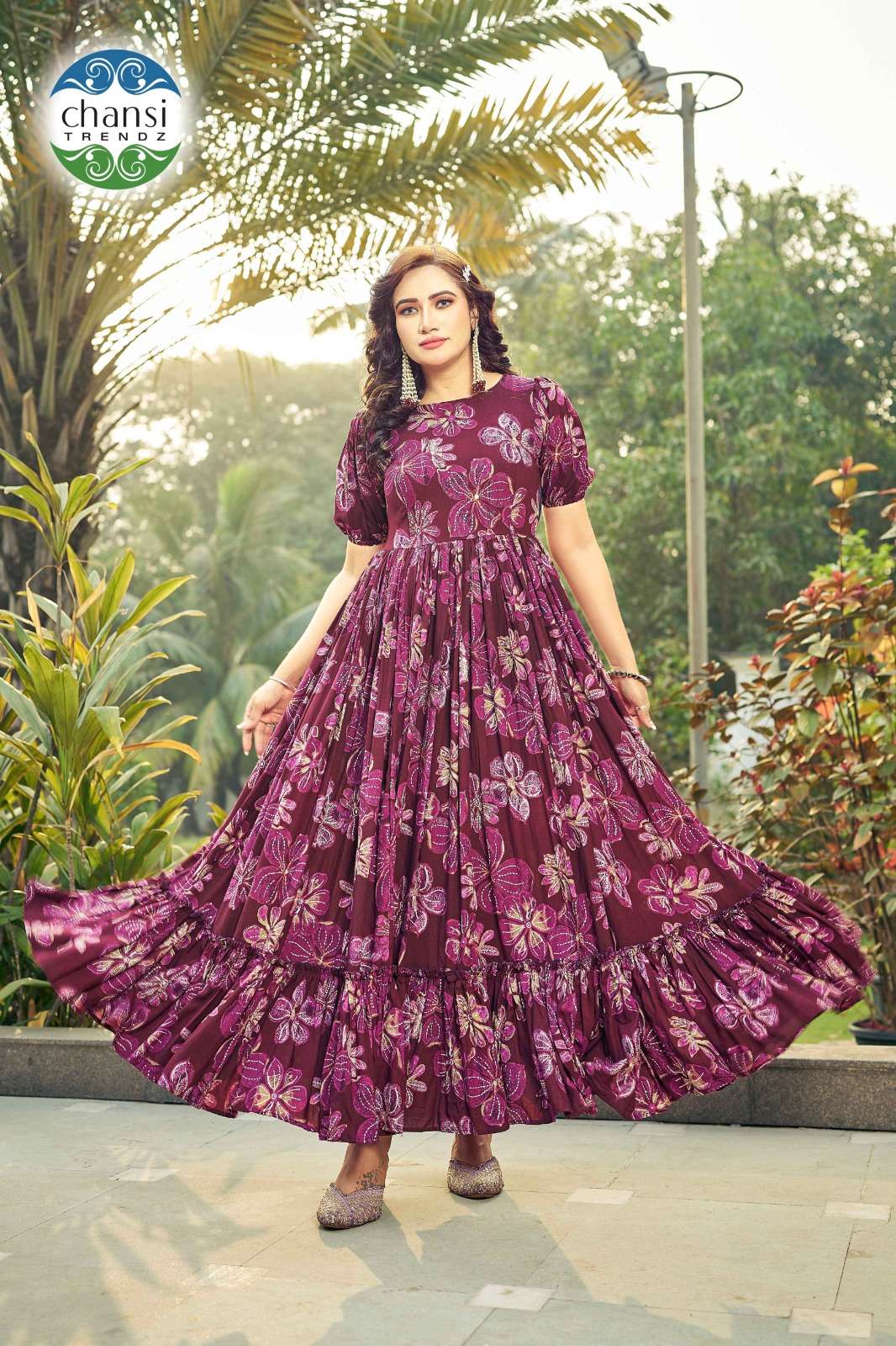 JAGRUTI by Chansi Trendz Gown collection manufacturer Surat 