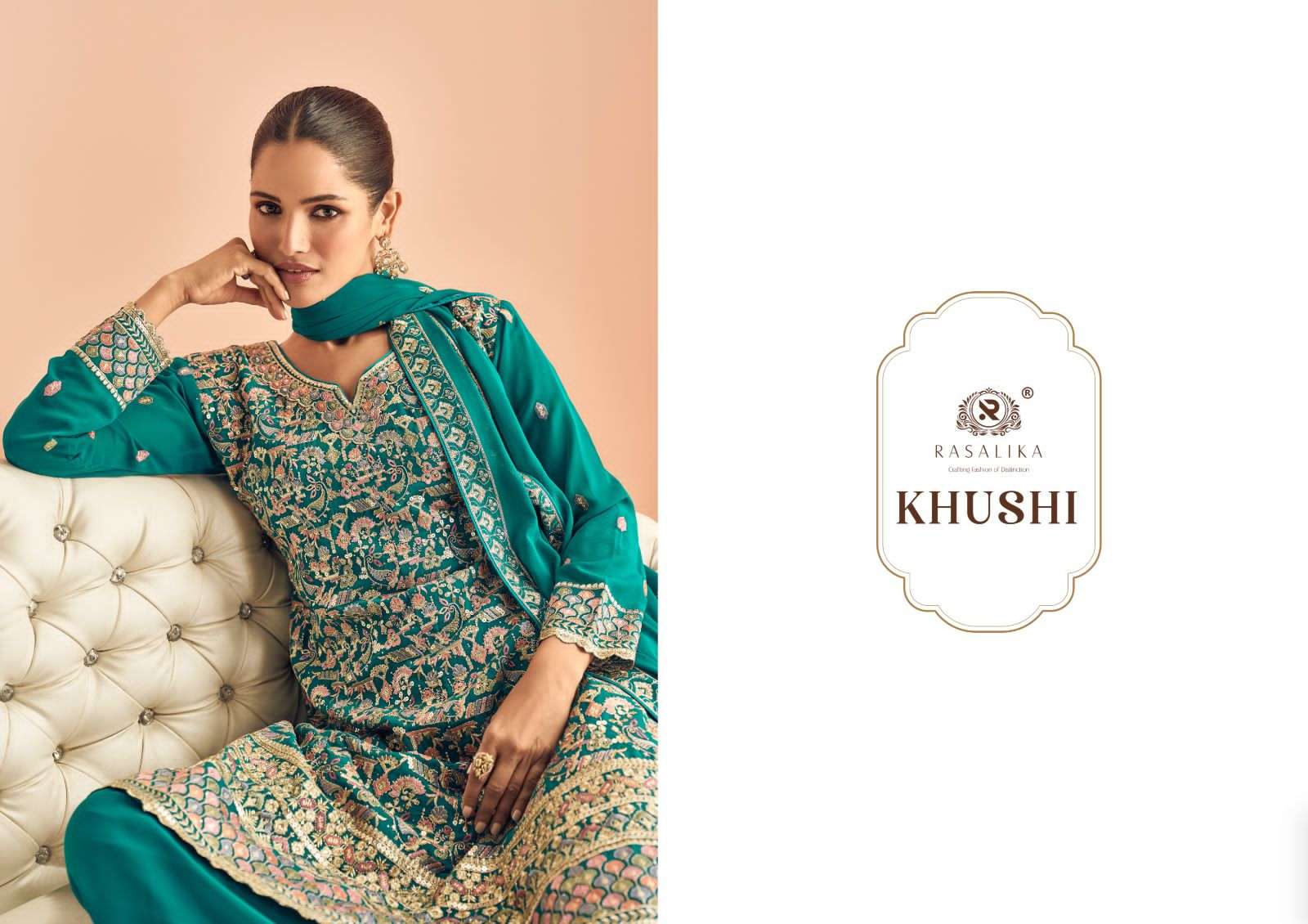 KHUSHI by RASALIKA REAL GEORGETTE  suit collection manufacturer Surat manufacturer 