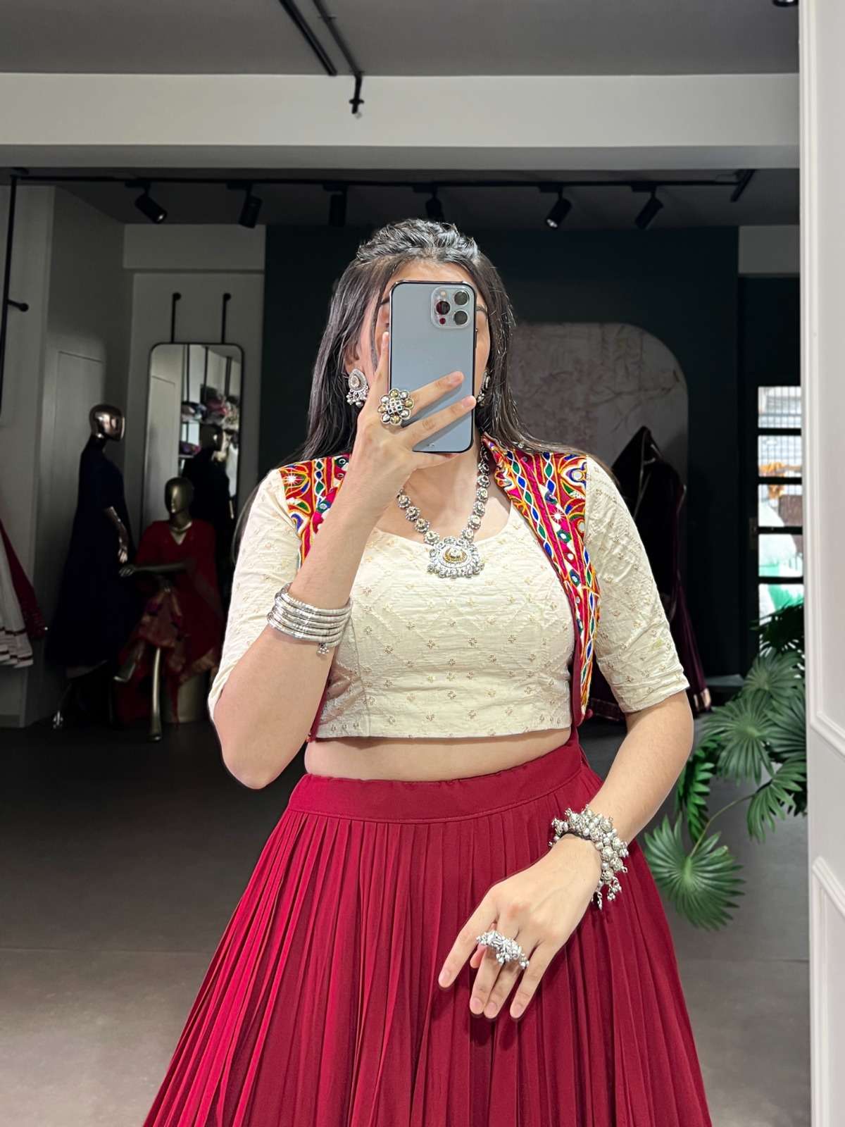 NNK1666MRN Navratri Collection lehenga manufacturer Surat 