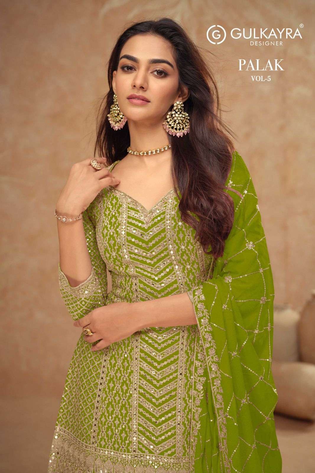 Palak Vol 5 by GULKAYRA DESIGNER suit collection manufacturer Surat 