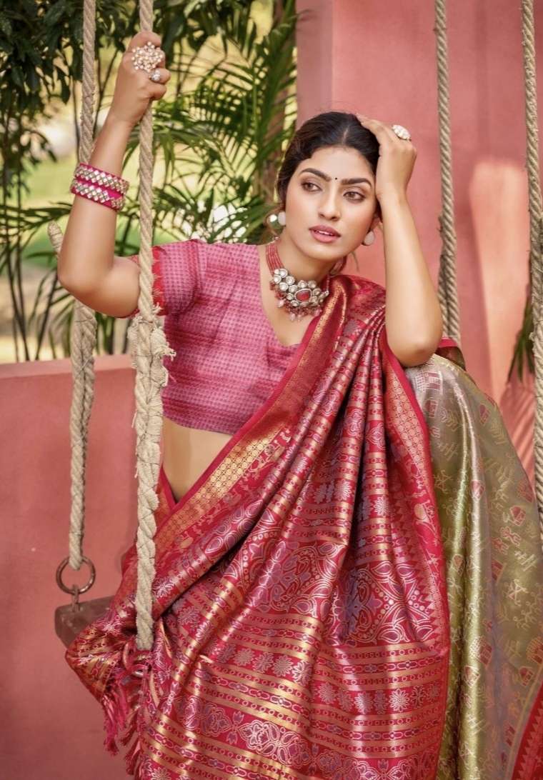 Piya Basanti Silk Series 1001 To 1006 by Bunawat saree collection manufacturer Surat 