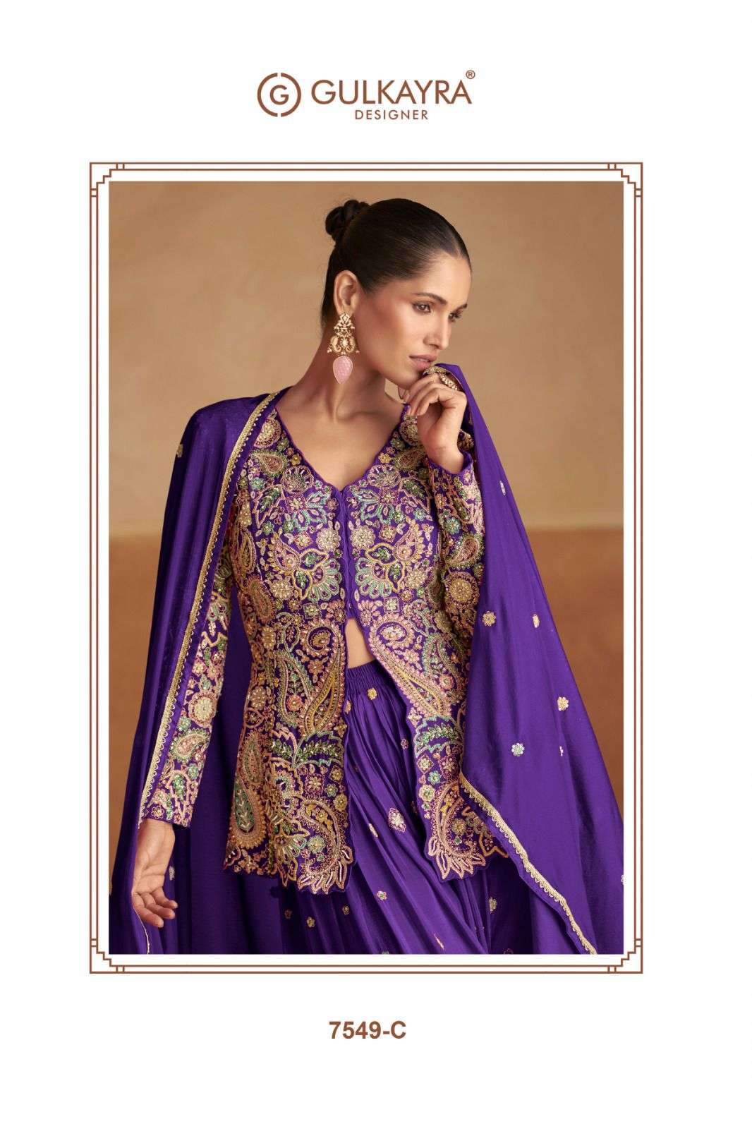 RAIMA by Gulkayra Designer  Real Chinon suit collection manufacturer Surat 