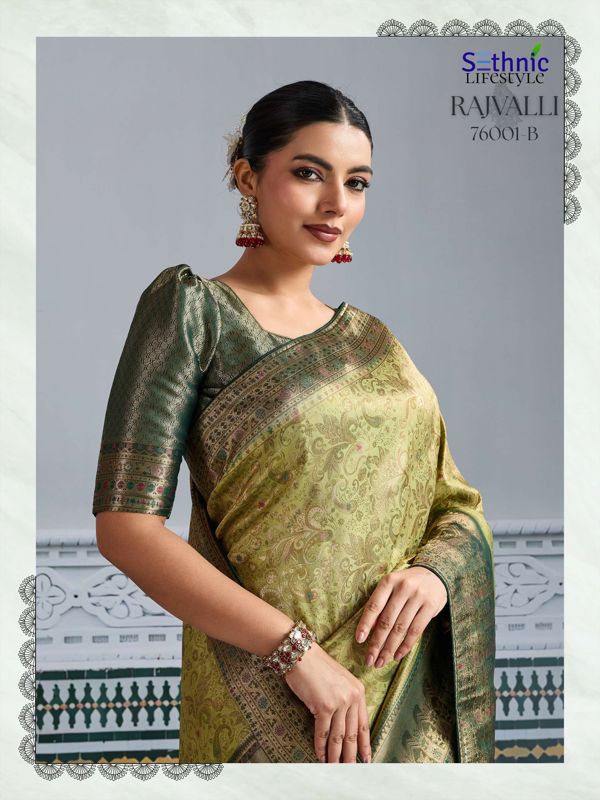 RAJVALLI GOLD by Sethnic Lifestyle saree collection manufacturer Surat 