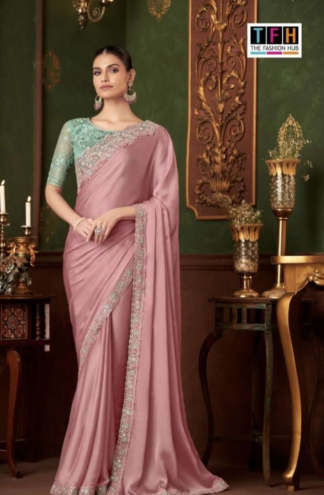 SANDAL WOOD 14 by TFH SILK CHIFFON saree collection manufacturer Surat 