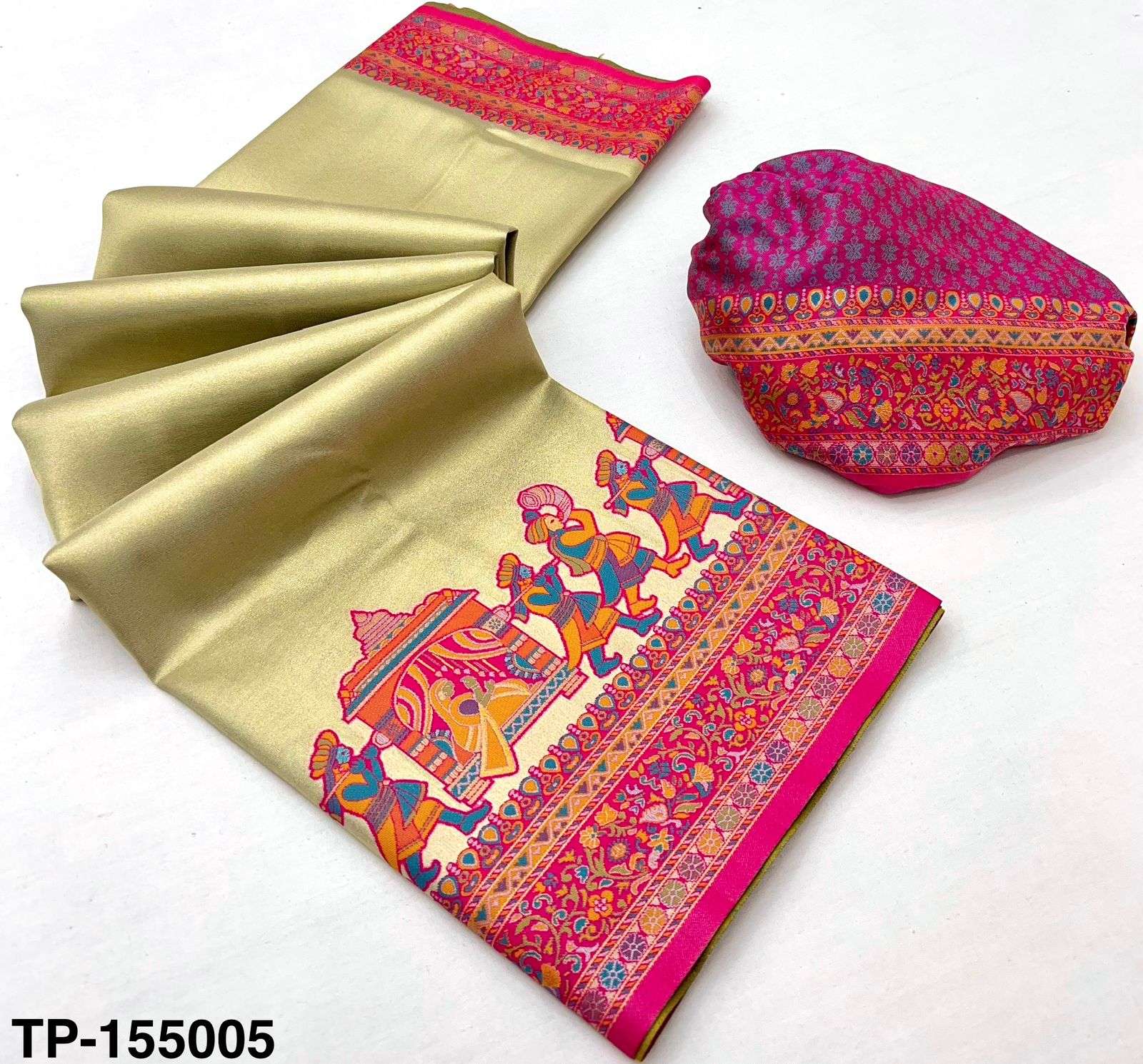 Tissue Pashmina by RajMata saree collection manufacturer Surat 