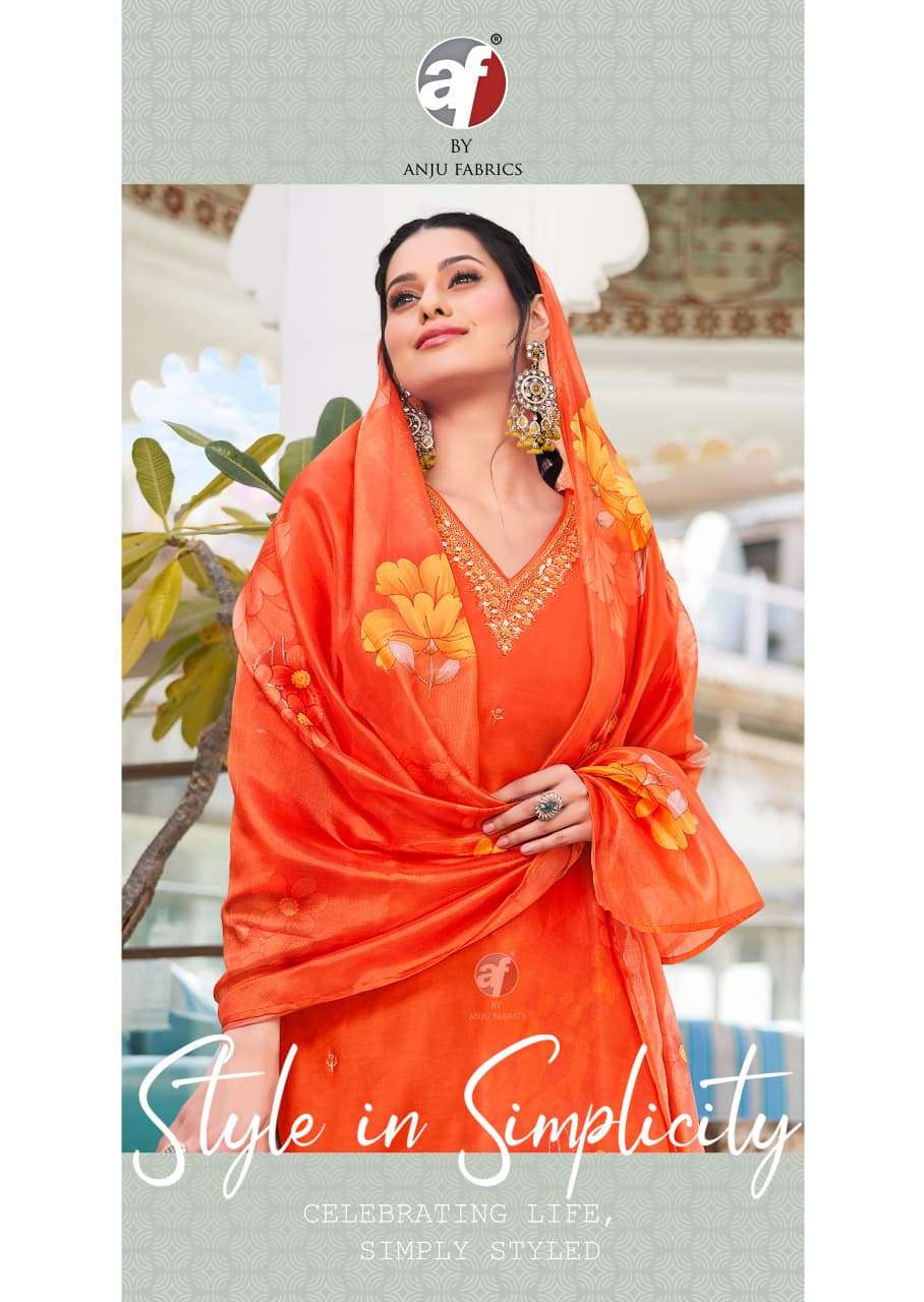 𝐍𝐀𝐊𝐇𝐑𝐀𝐋𝐈 𝐯𝐨𝐥 7 by Anju fabric kurti collection manufacturer Surat  ...