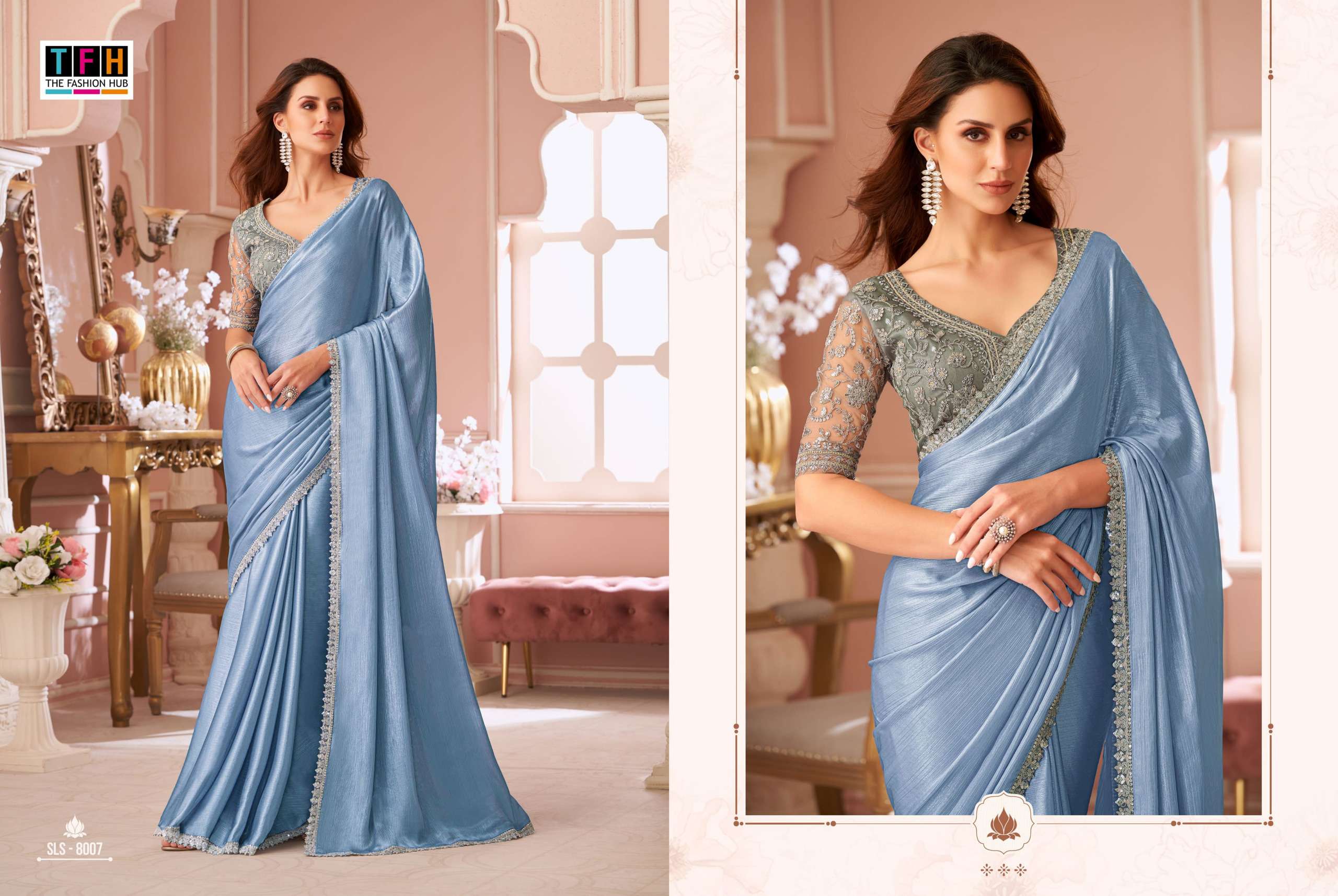 8000 Series Salsa Style 4  By TFH saree collection manufacturer Surat 