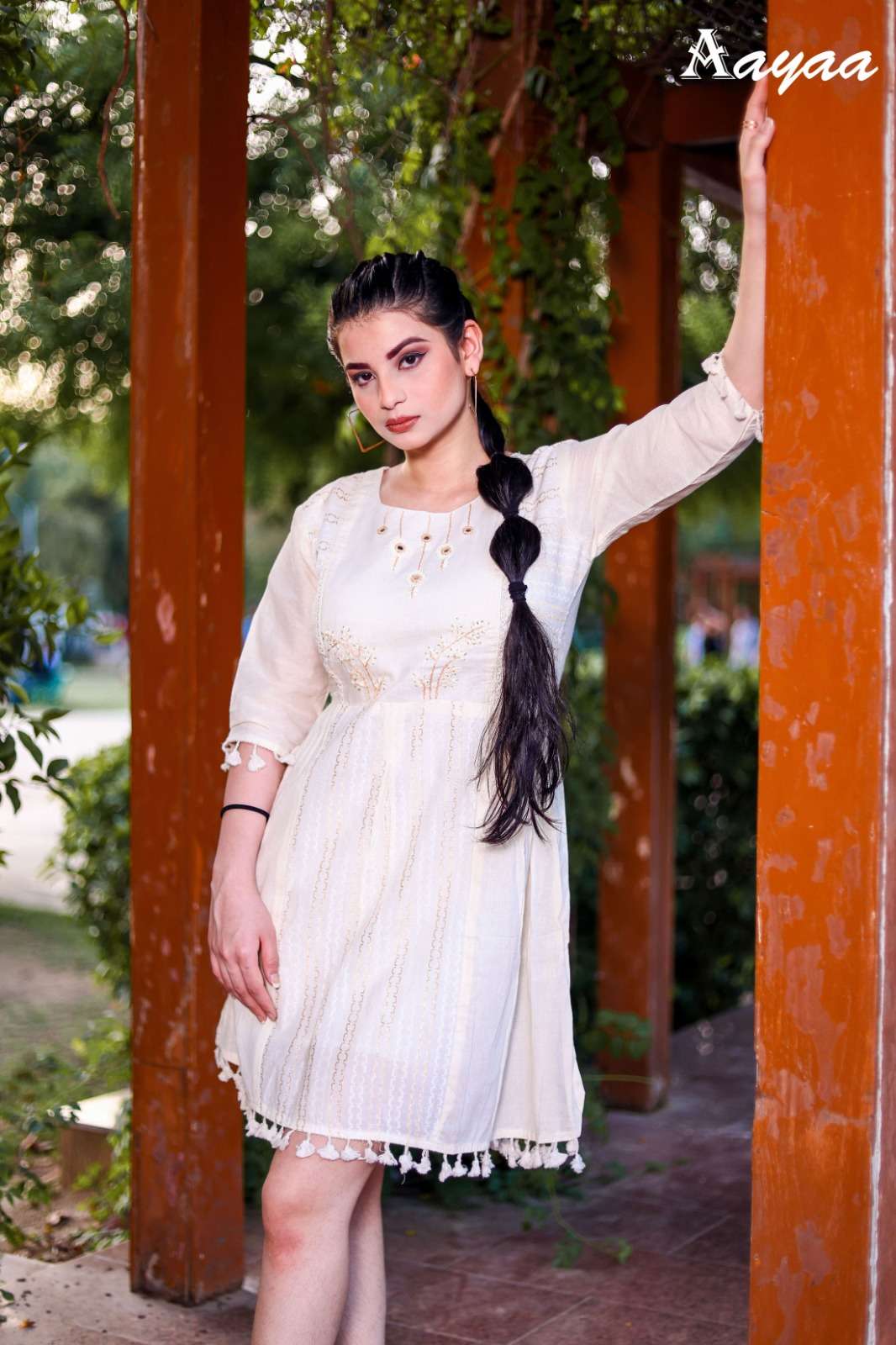 Aayaa Vol 10 Khadi Cotton kurti collection manufacturer Surat 