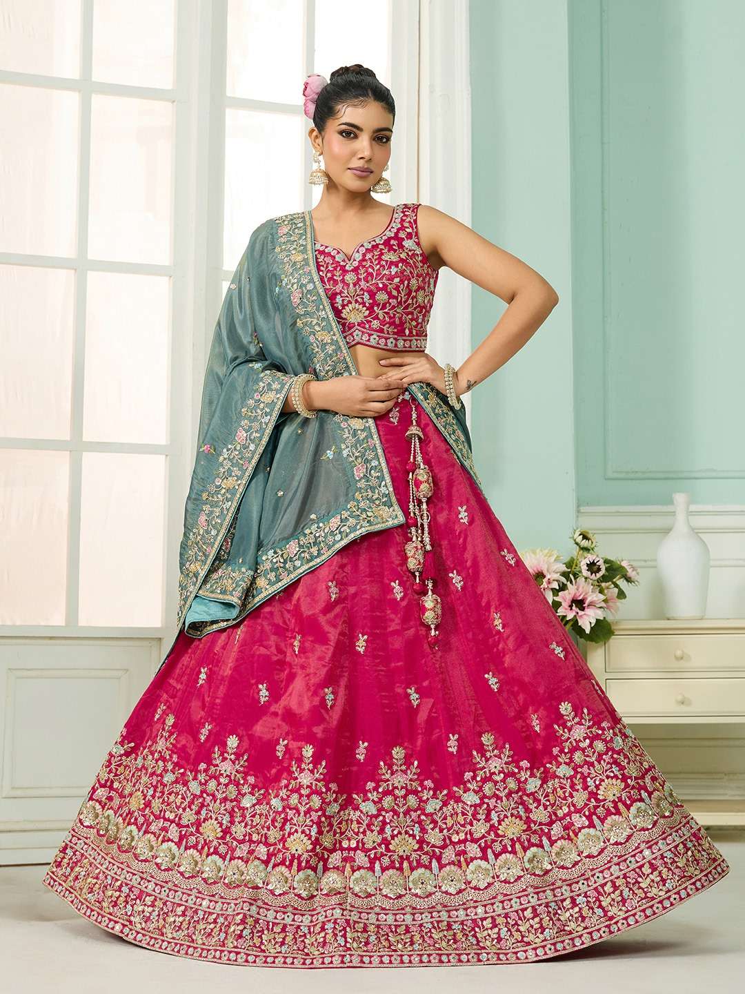 ADORN CRAFT 6164 Silk Designer Lehenga Set collection manufacturer Surat 