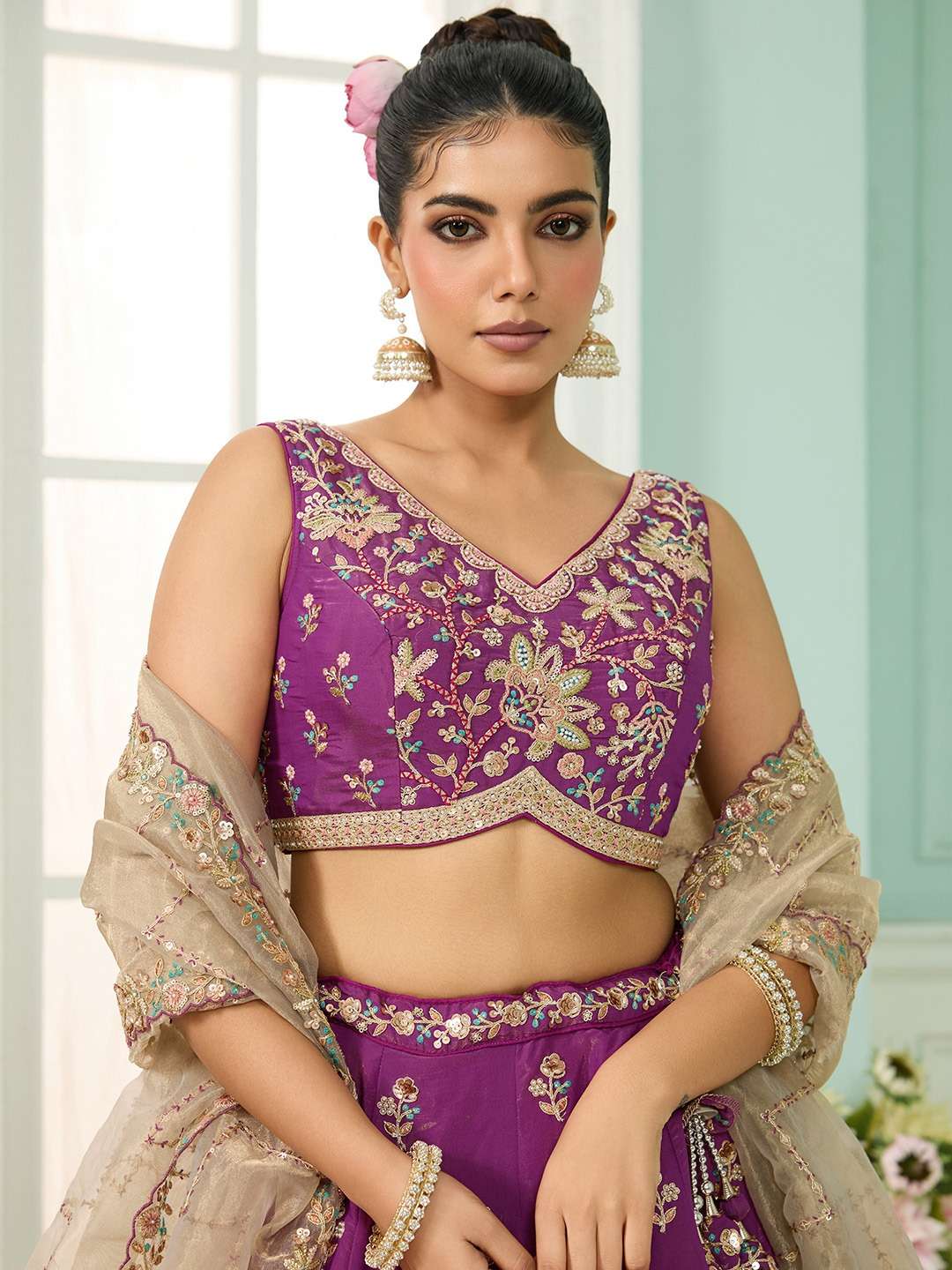 ADORN CRAFT 6197 Georgette lehenga collection manufacturer Surat 