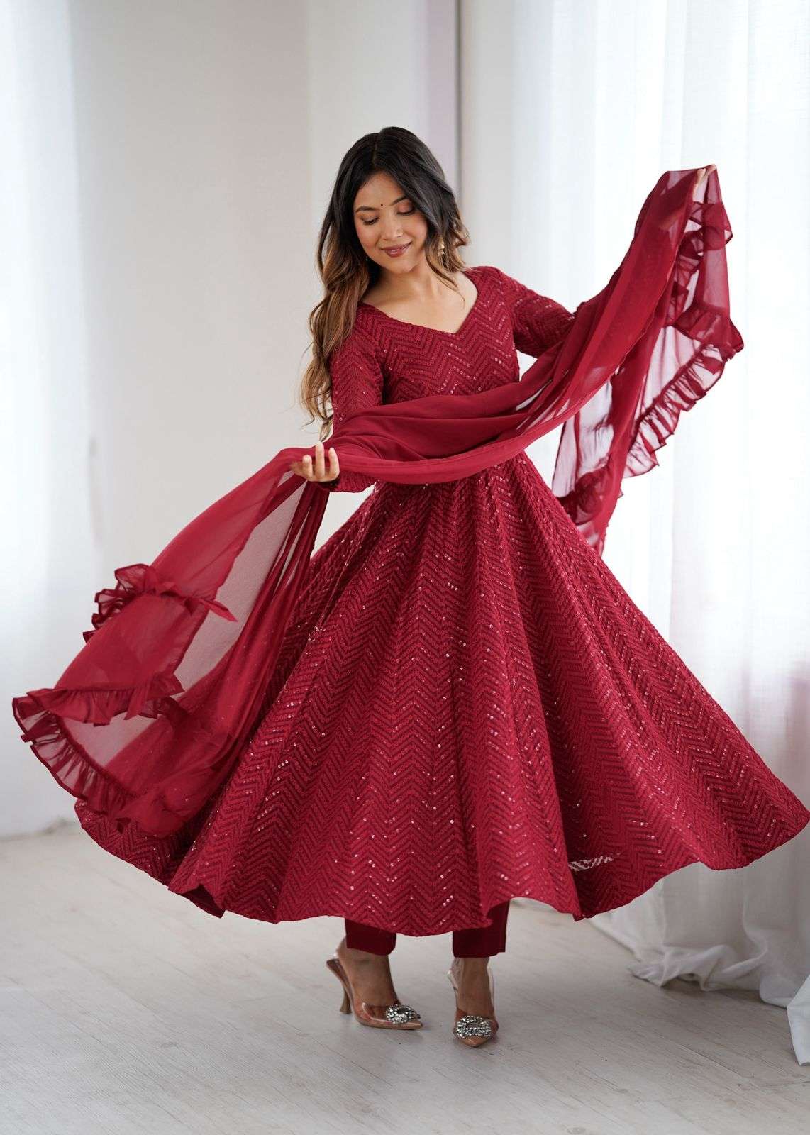 Anarkali FestiveWear suit collection manufacturer Surat 
