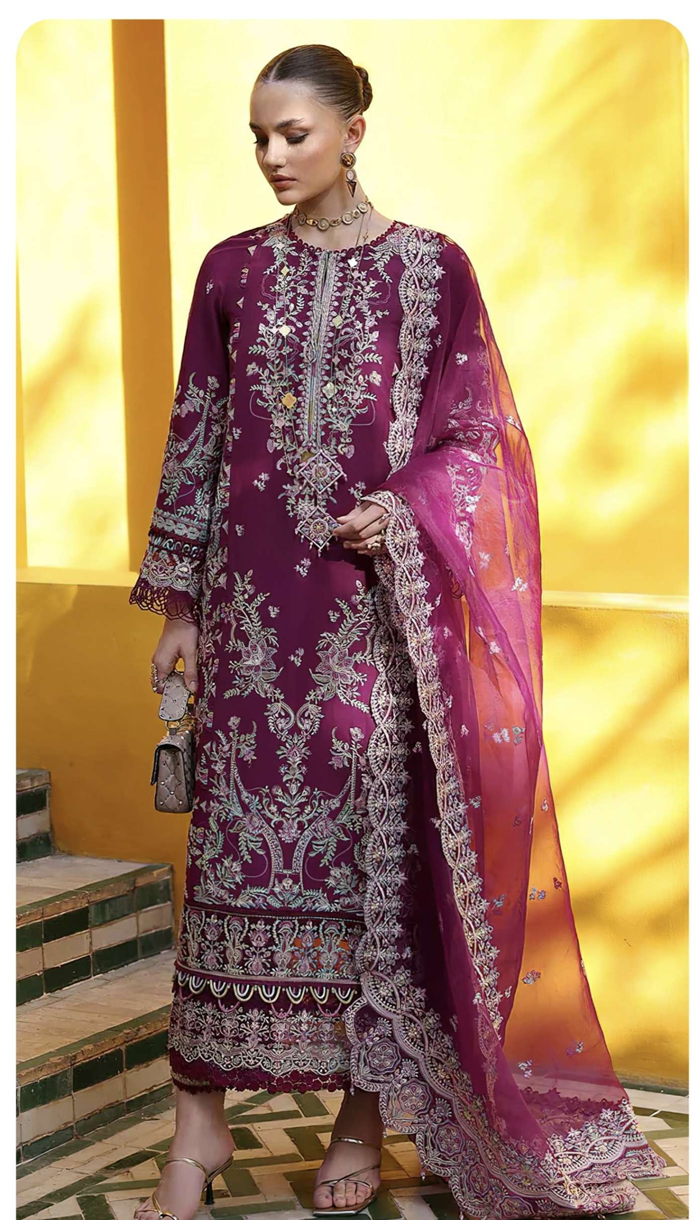 ANAYA VOL 4 DNO 1119 1120 1121 by SAJIDA designer suit collection manufacturer Surat 