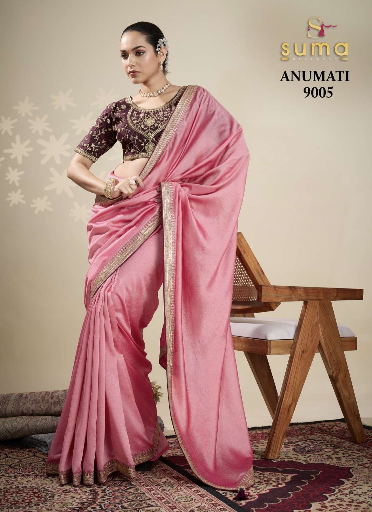 Anumati 1 Series 9001 To 9009 by Suma designer saree collection manufacturer Surat 