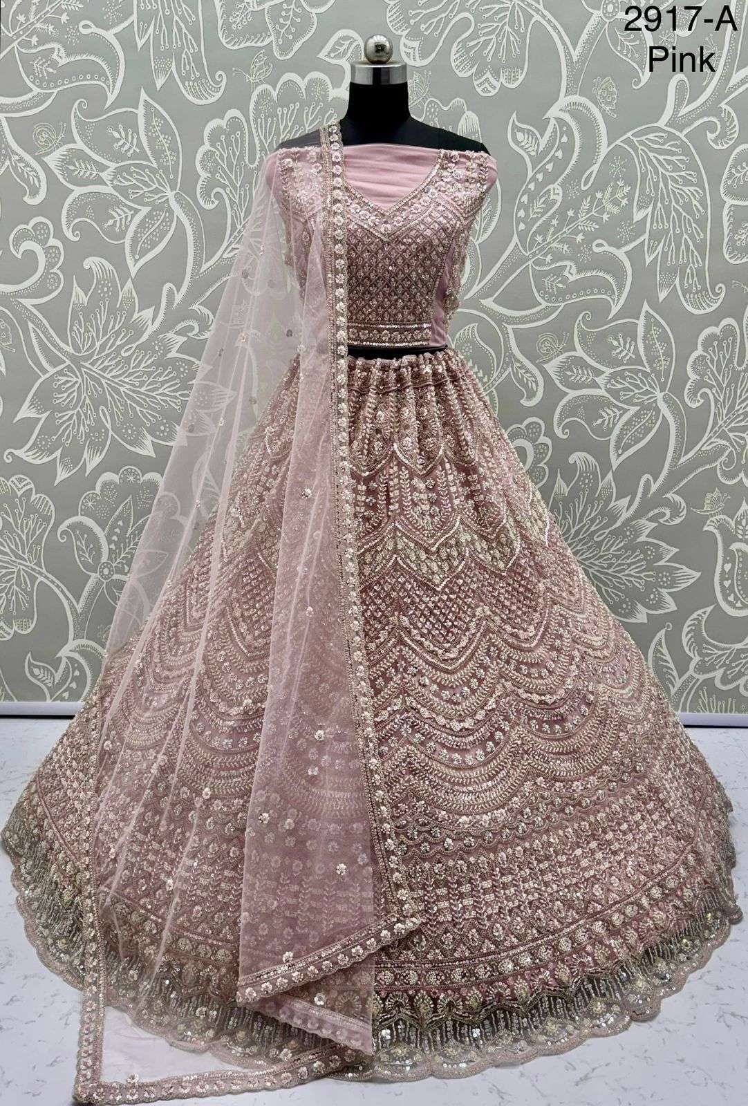 Code 2917 Net Designer Lehenga Choli collection manufacturer Surat 