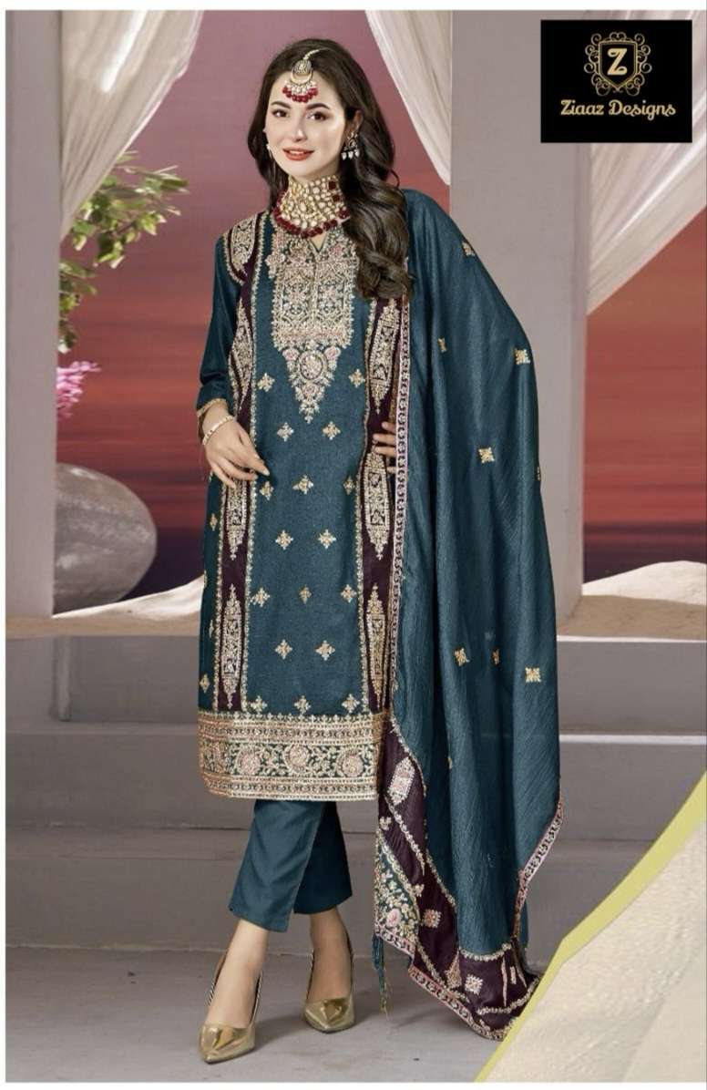 code  415 by Ziaaz Designs Suit collection manufacturer Surat 