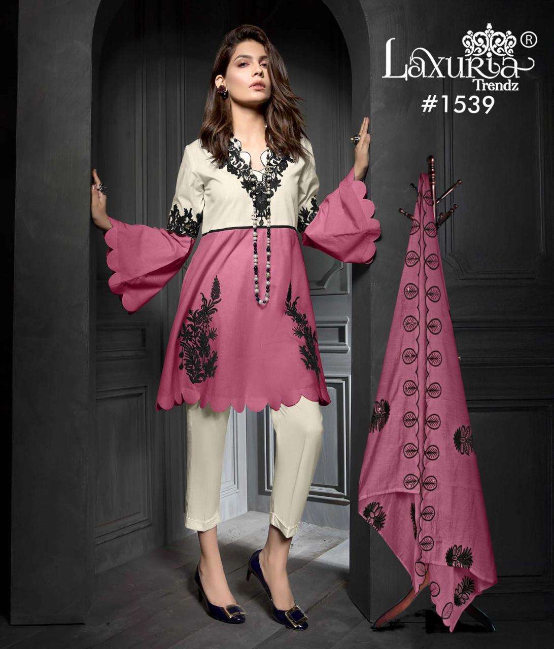 D No 1539 by Laxuria Trendz  Kurti collection manufacturer Surat 