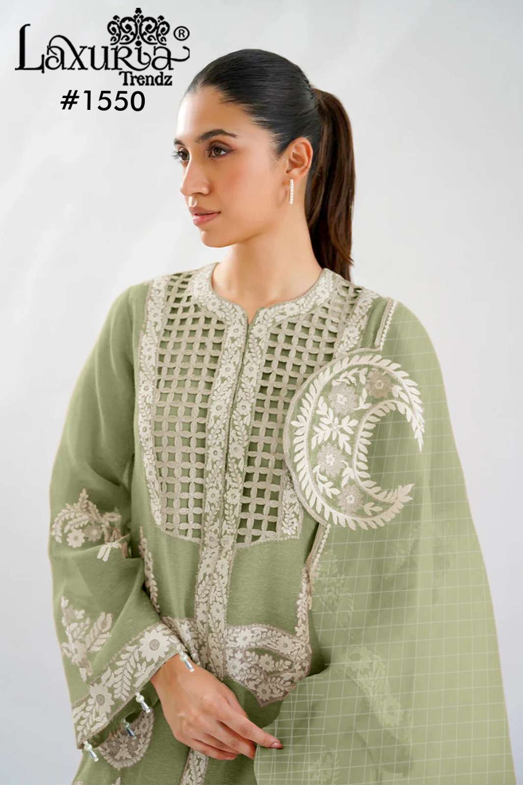 D No 1550 by Laxuria Trendz  Kurti collection manufacturer Surat 