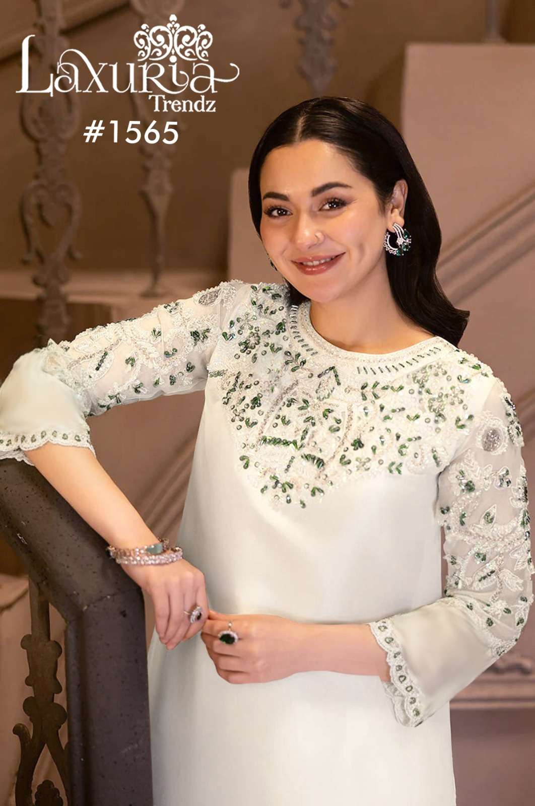 D No 1565 by Laxuria Trendz Kurti collection manufacturer Surat 