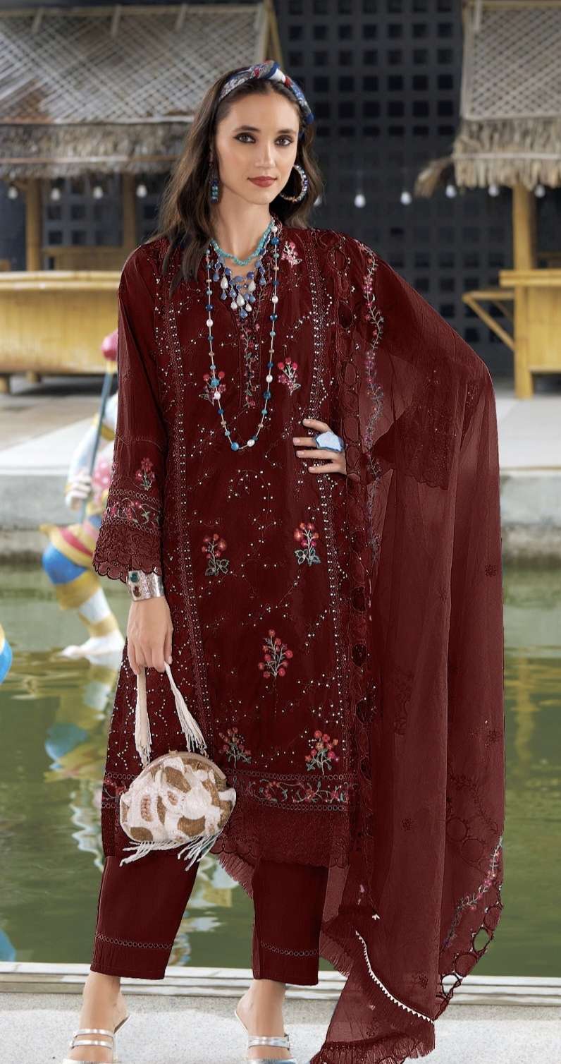  D NO 1934 ROSEMEEN By FEPIC ORGANZA suit collection manufacturer Surat 