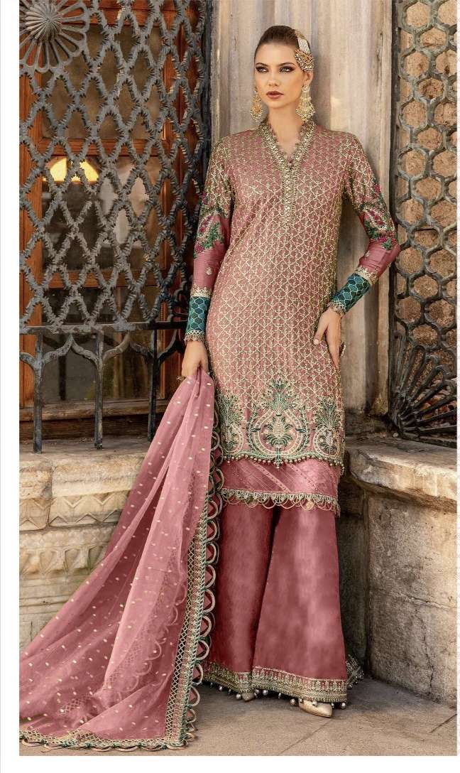 D NO 1973 ROSEMEEN By FEPIC ORGANZA suit collection manufacturer Surat 