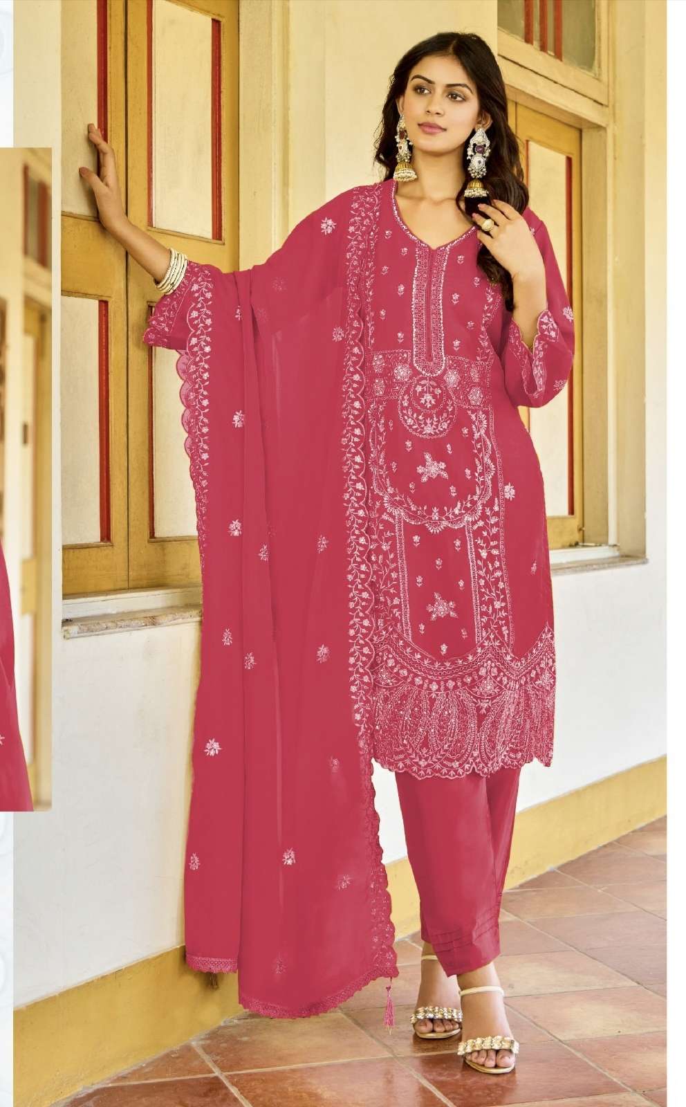 D NO 1979 ROSEMEEN By FEPIC ORGANZA suit collection manufacturer Surat