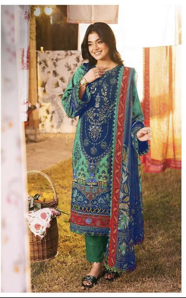 D No AZ 1334 A 1334 B 1335 A 1335 B by ALZOHAIB  pure cotton suit collection manufacturer Surat 