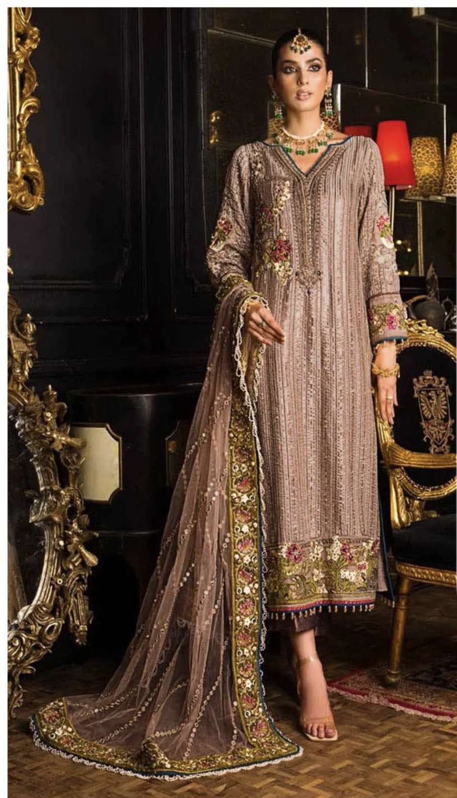 D NO C 1358 ROSEMEEN By FEPIC GEORGETTE suit collection manufacturer Surat 