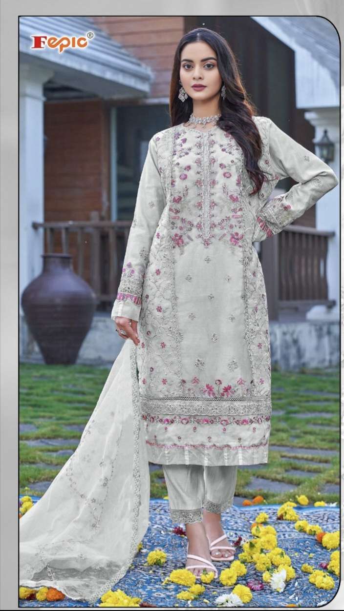 D NO C 1511 ROSEMEEN By FEPIC GEORGETTE suit collection manufacturer Surat 