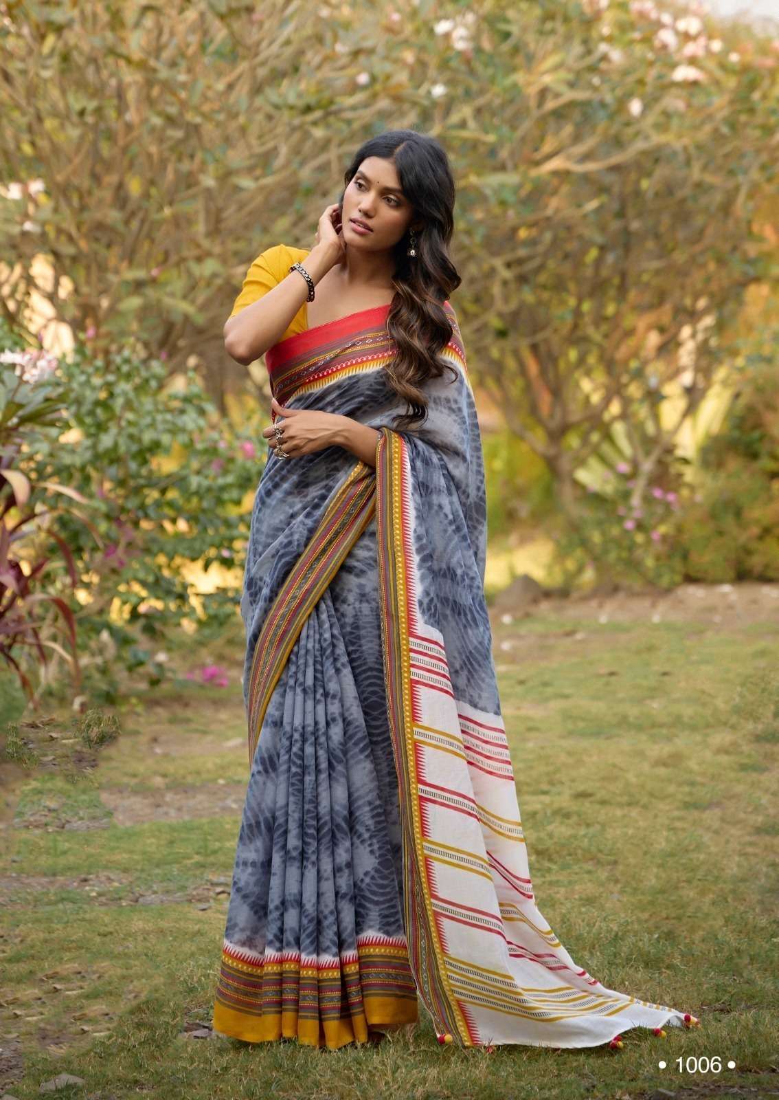 DARSHANA by 𝗦𝐑 𝗕𝗥𝗔𝗡𝗗  PURE LINEN saree collection manufacturer Surat 