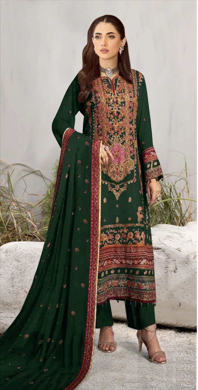 Design no 498 by MOTIFZ Suit collection manufacturer Surat 