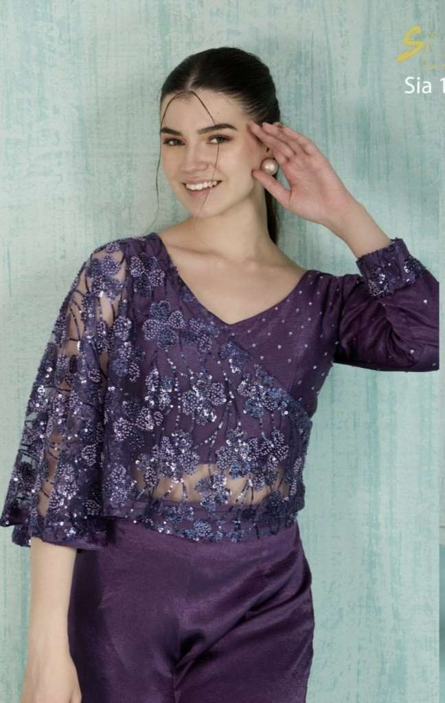 DESIGN NO SIA 17 READYMADE  CROP TOP Collection manufacturer Surat 