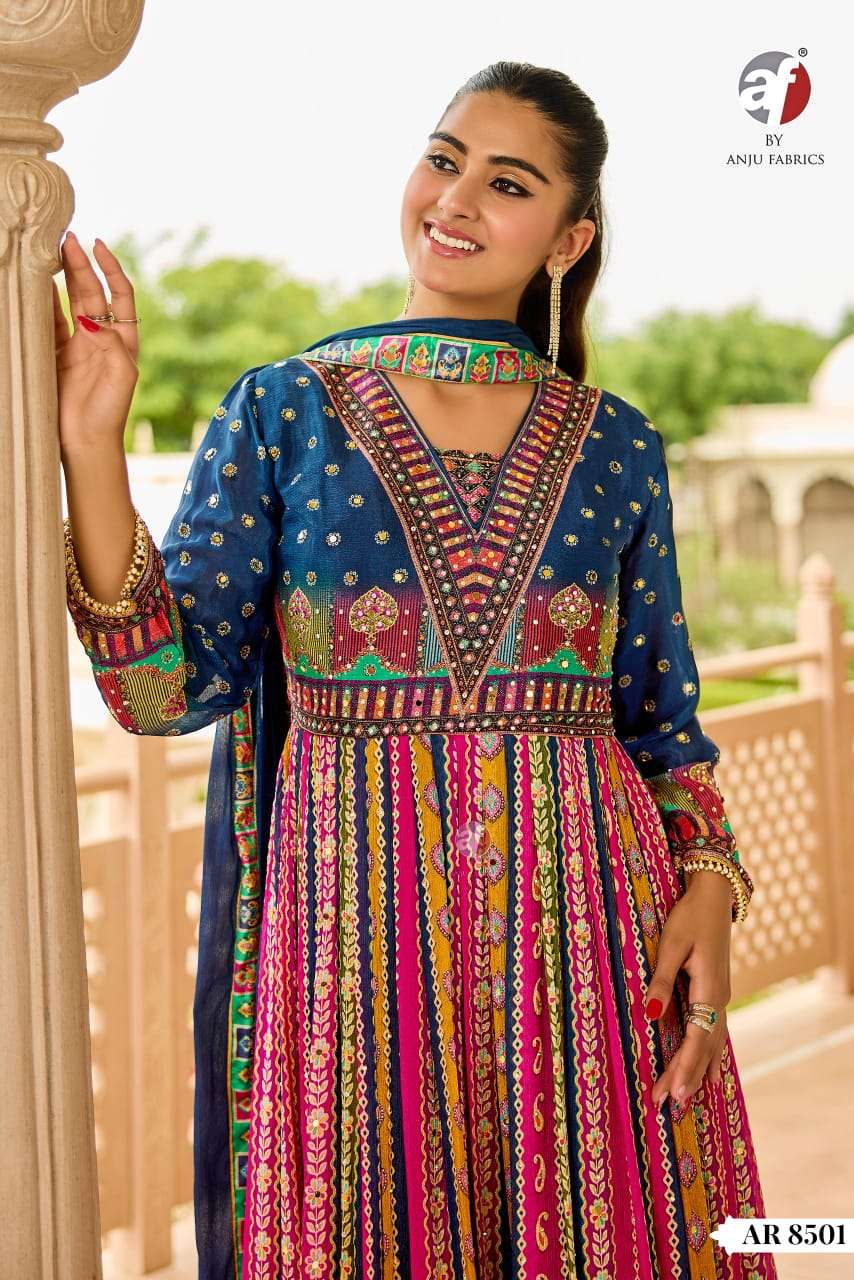 Designer Anarkali Gown Kurti with Dupatta collection manufacturer Surat 