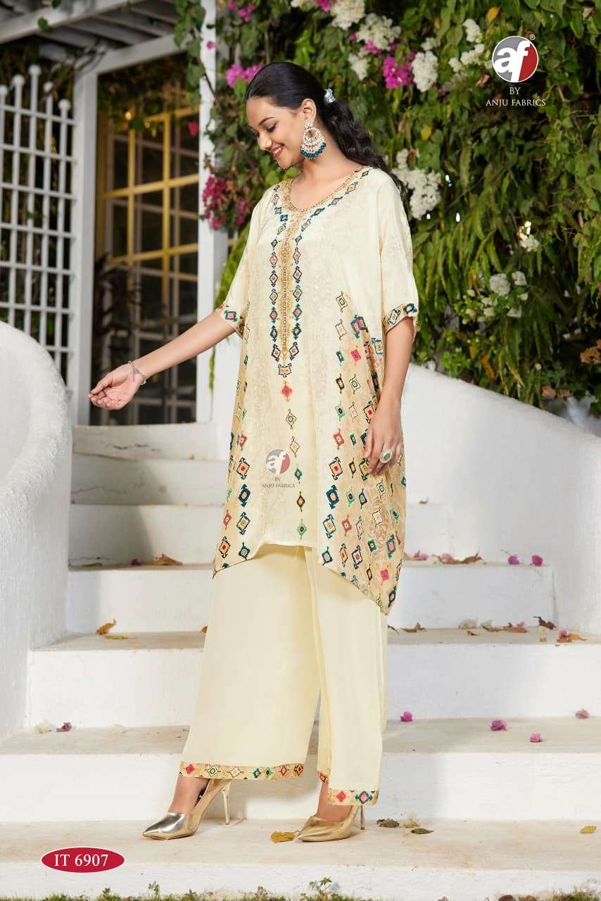 DESIGNER KAFTAN WITH PALAZZO suit collection manufacturer Surat 