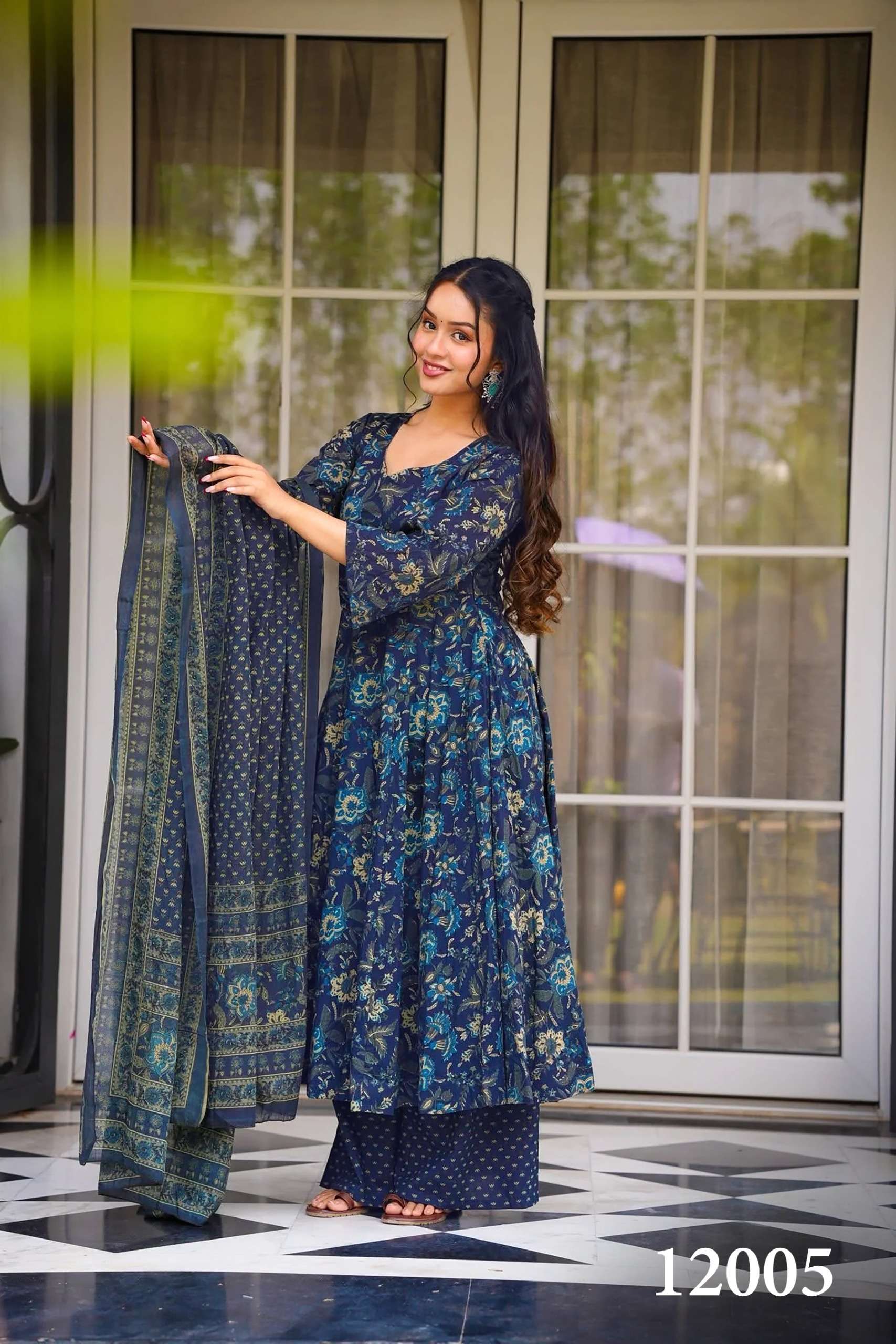 Designs 12001 to 12007 Clora kurti collection manufacturer Surat 