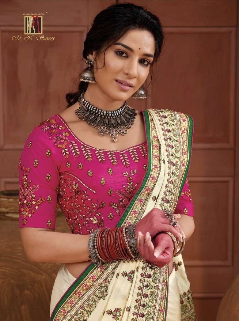 KACCHI WORK ALL TIME  By MN saree collection manufacturer Surat 