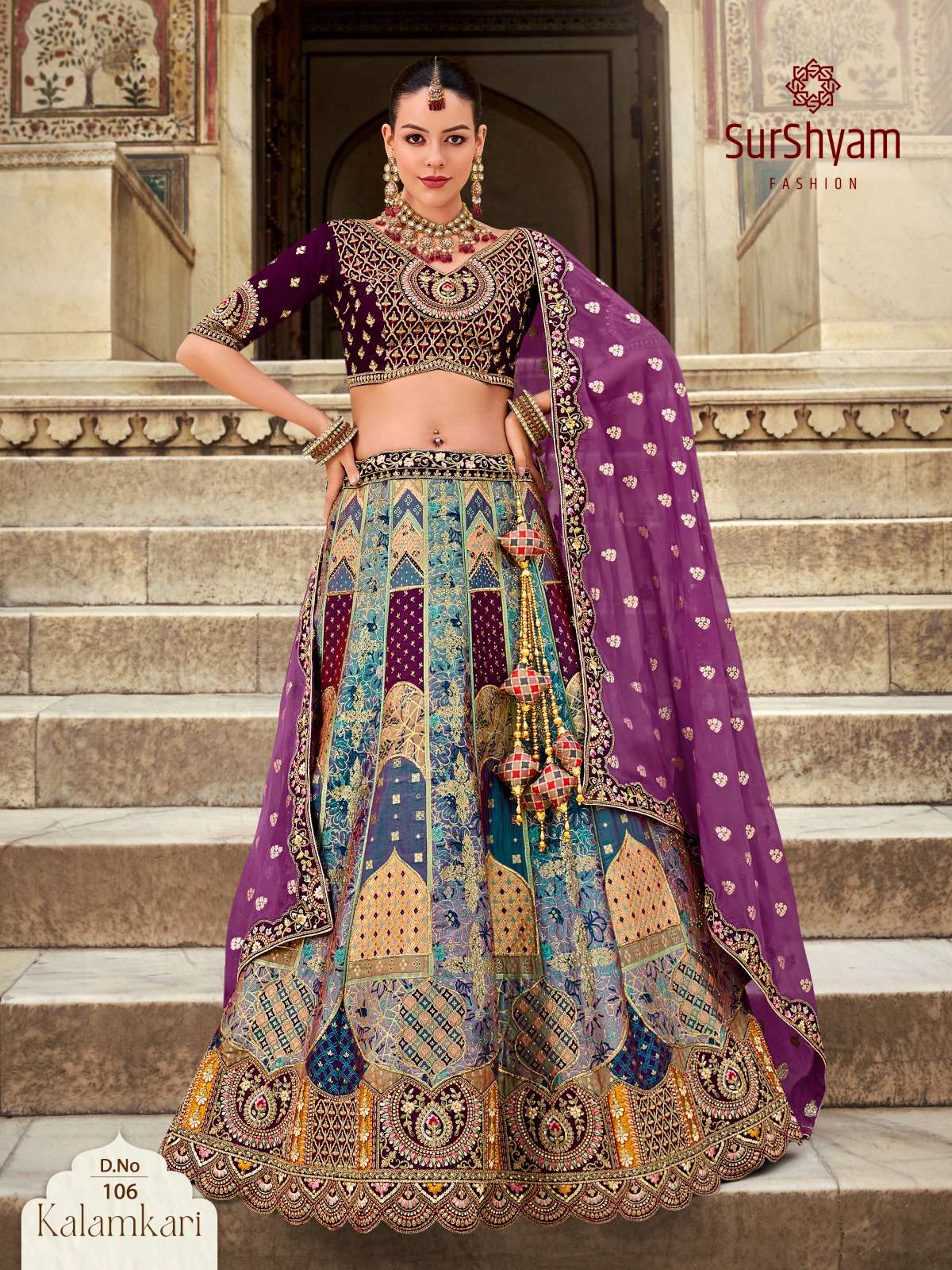 Kalamkari Series 101 to 110 By SURSHYAM FASHION  Lehenga collection manufacturer Surat 