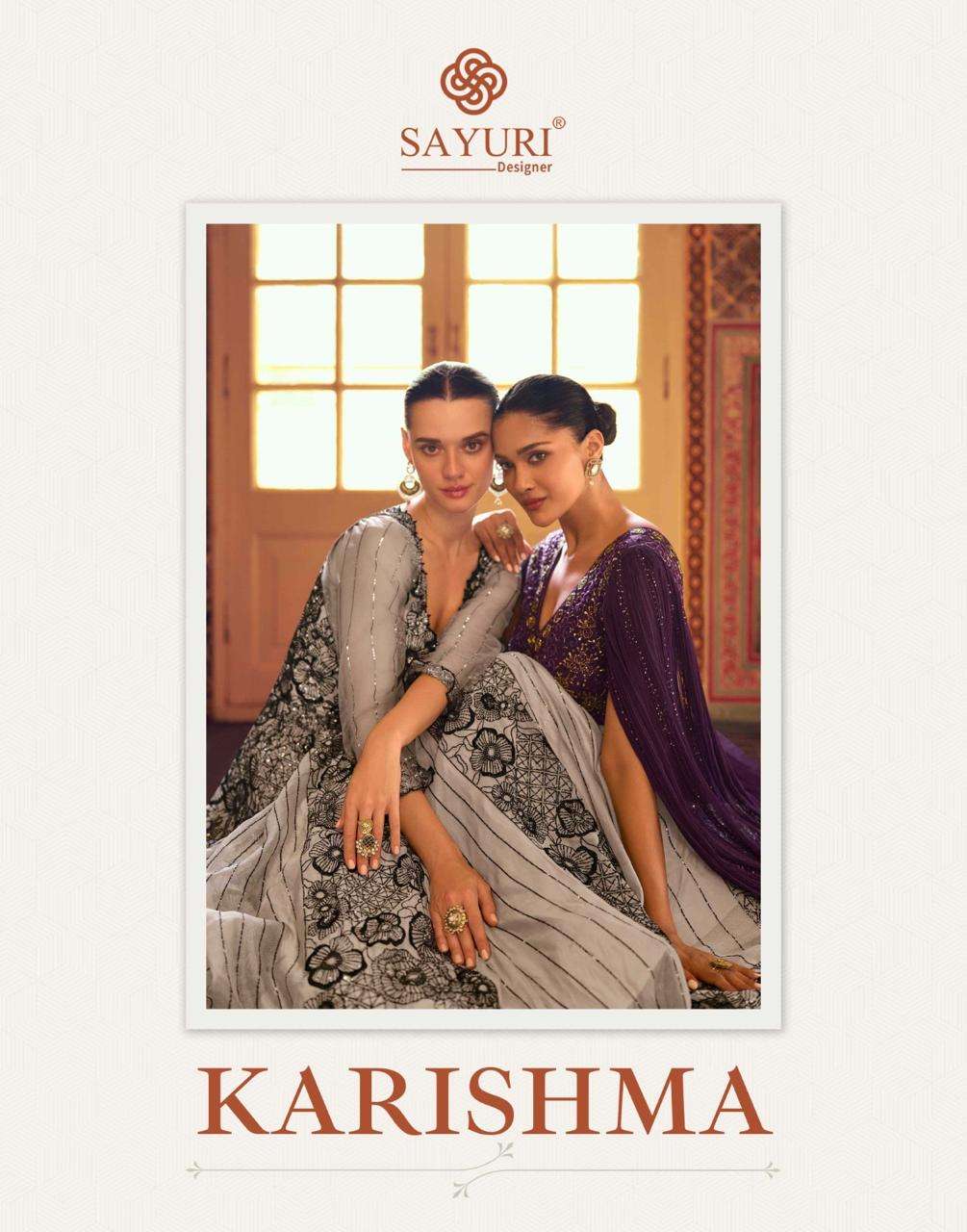 KARISHMA by SAYURI DESIGNER JACQUARD SILK  Suit collection manufacturer Surat 