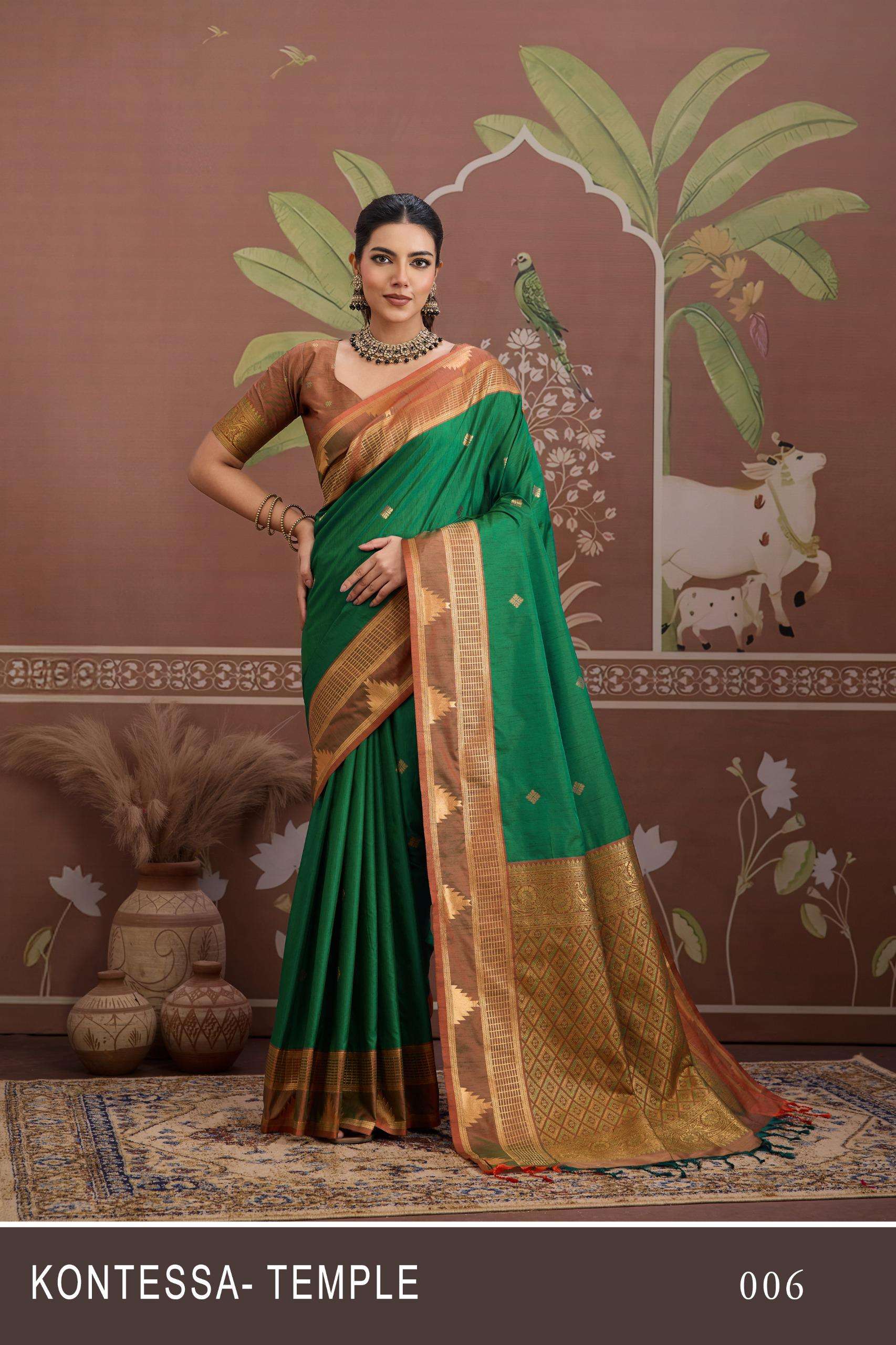 KONTESSA TEMPLE Saree collection manufacturer Surat 