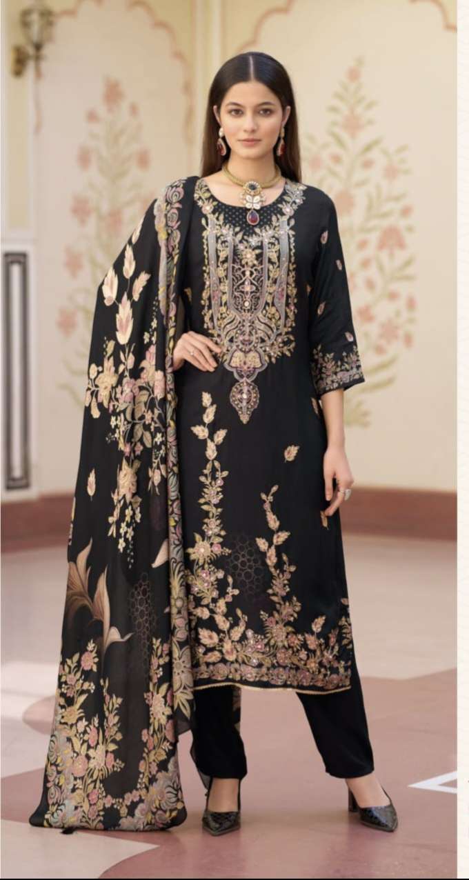 KT  137 by shree fab Pure viscous suit collection manufacturer Surat 