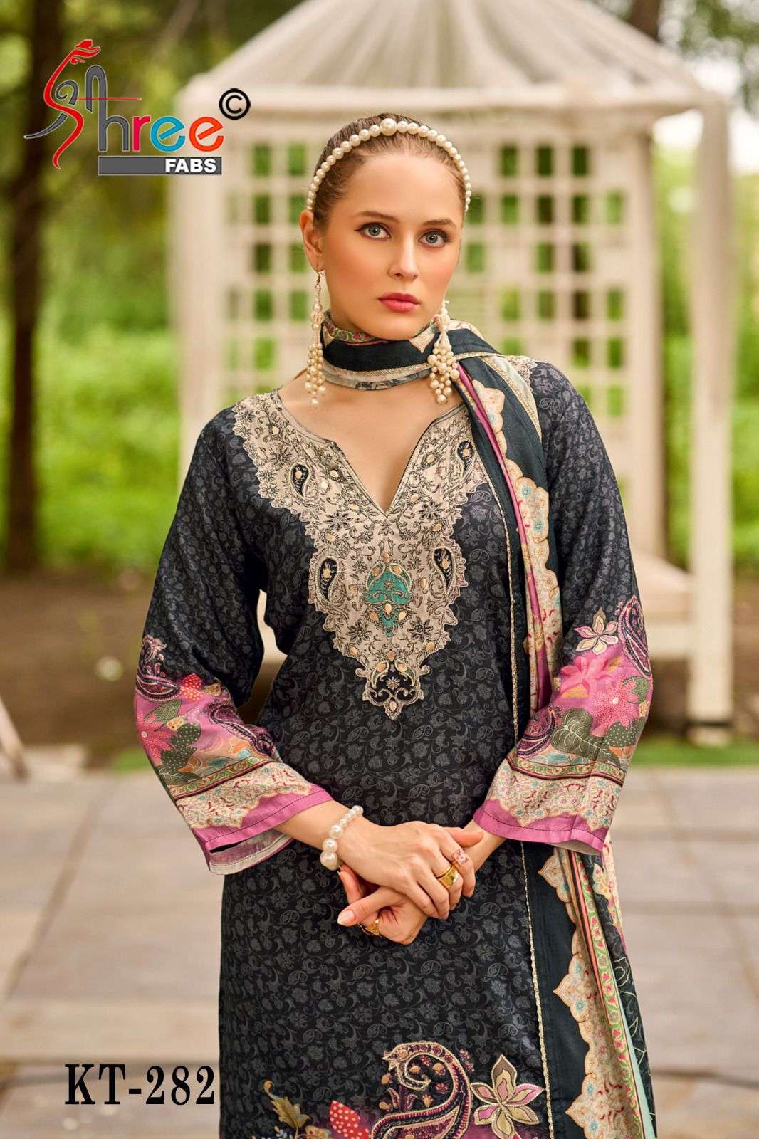 KT 282 by shree fab suit collection manufacturer Surat 