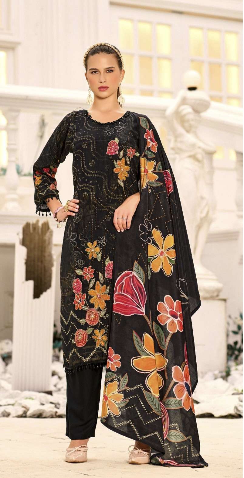 KT 283 by shree fab Pure viscous suit collection manufacturer Surat 