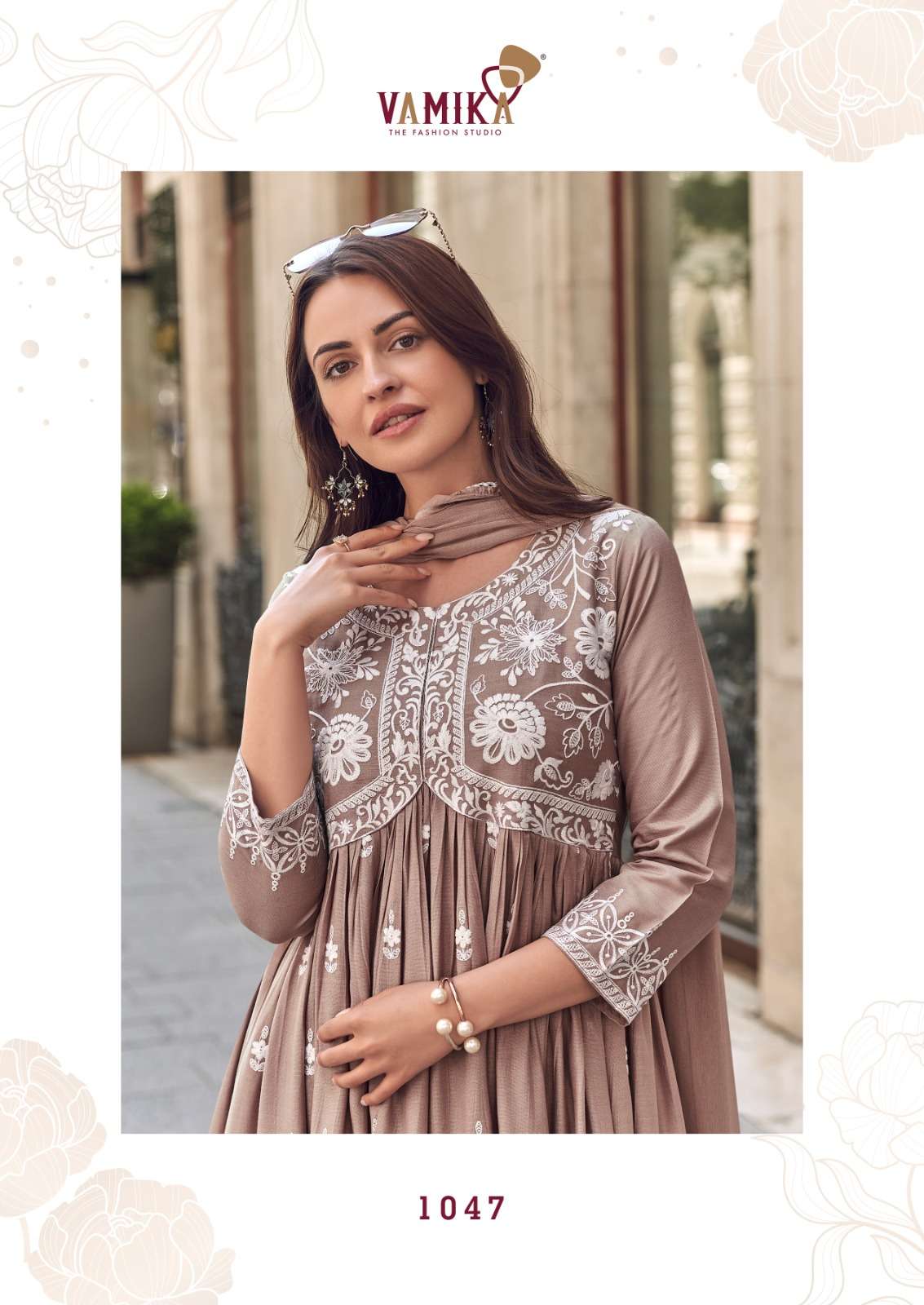 LAKHNAVI VOL 8 Designs D No 1043 to 1048 by vamika kurti collection manufacturer Surat 