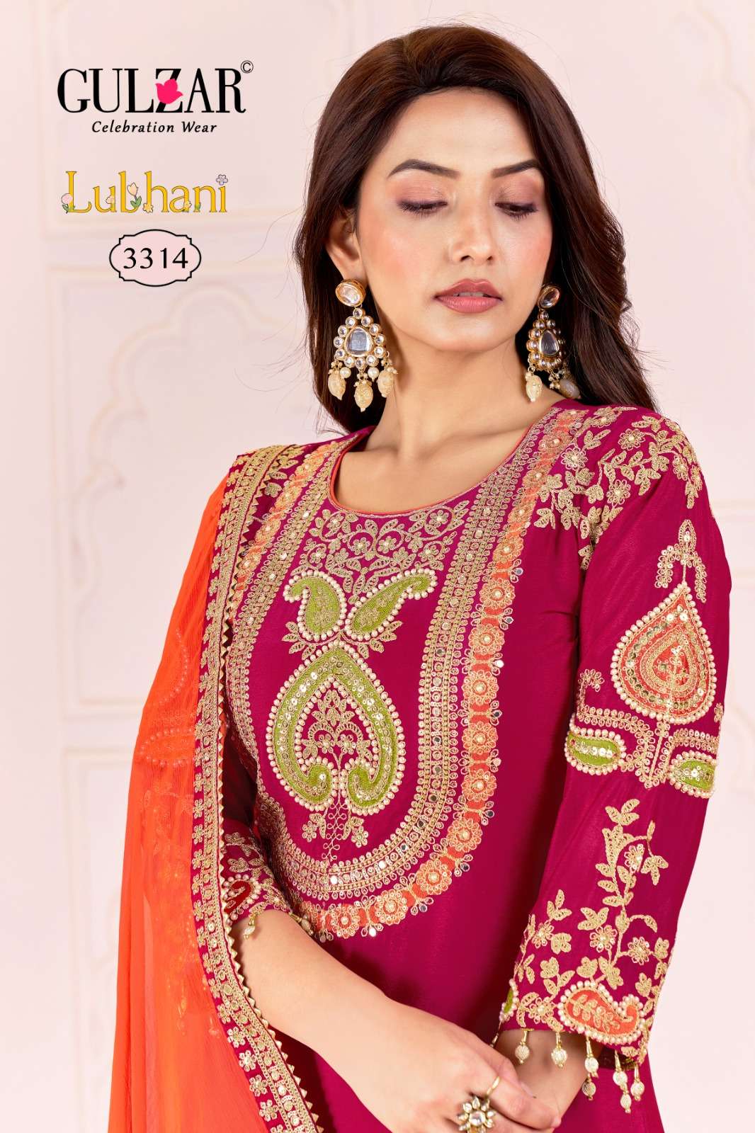 Lubhani D no 3311 3314 by Gulzar suit collection manufacturer Surat 
