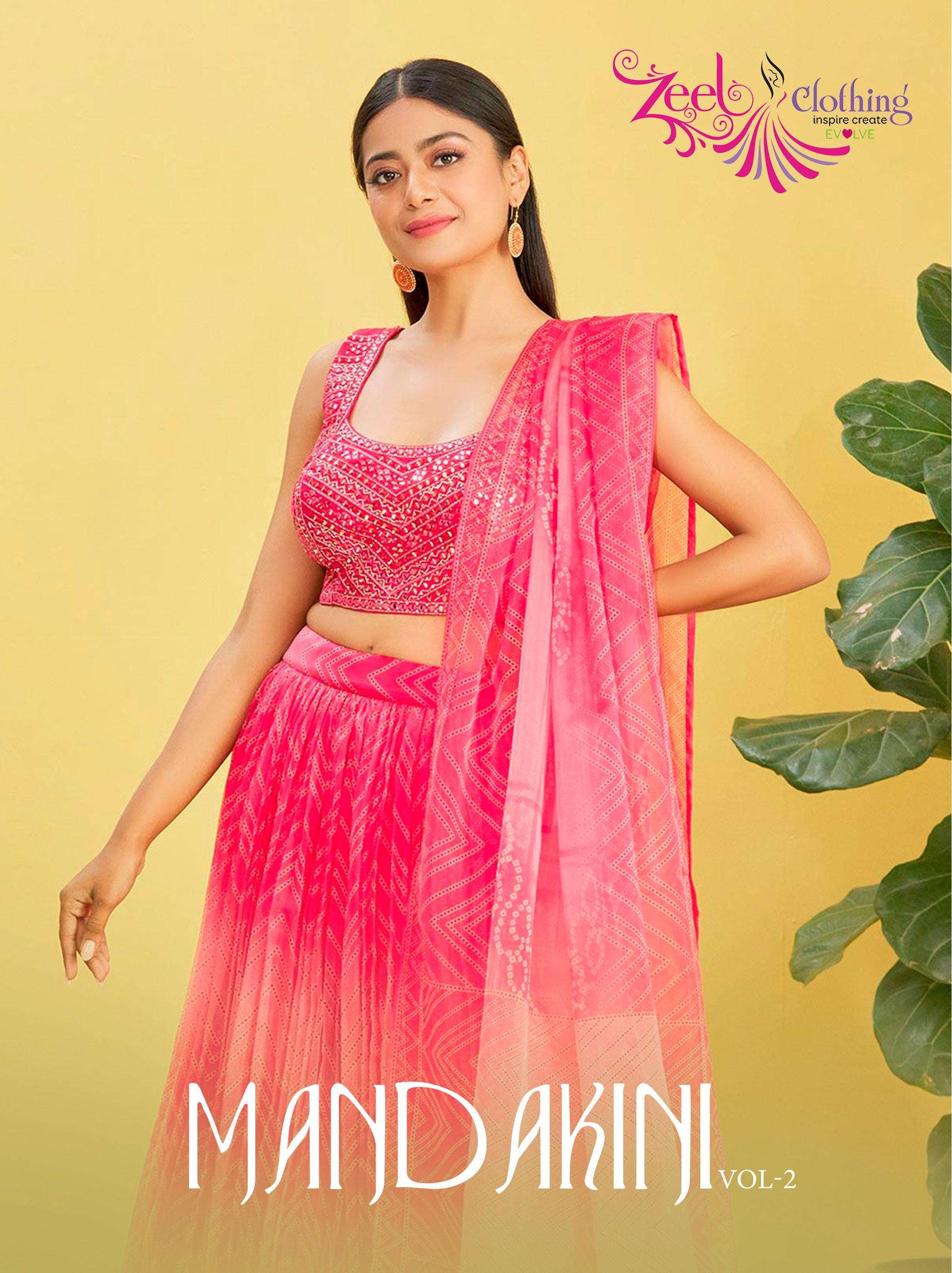 Mandakini Vol 2 by Zeel Clothing lehenga choli collection manufacturer Surat 